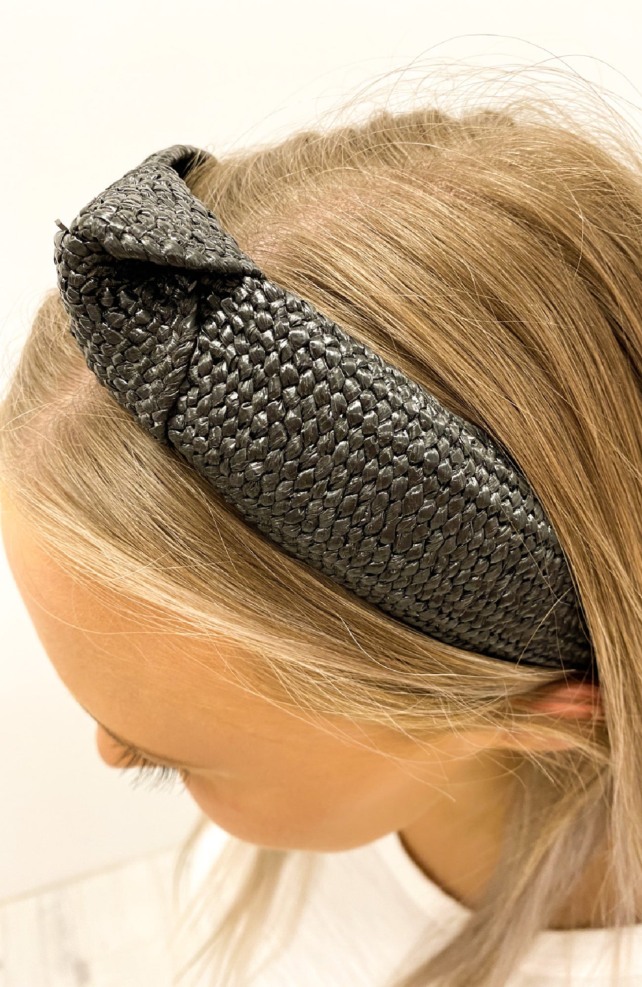 Luna Knotted Headband Black