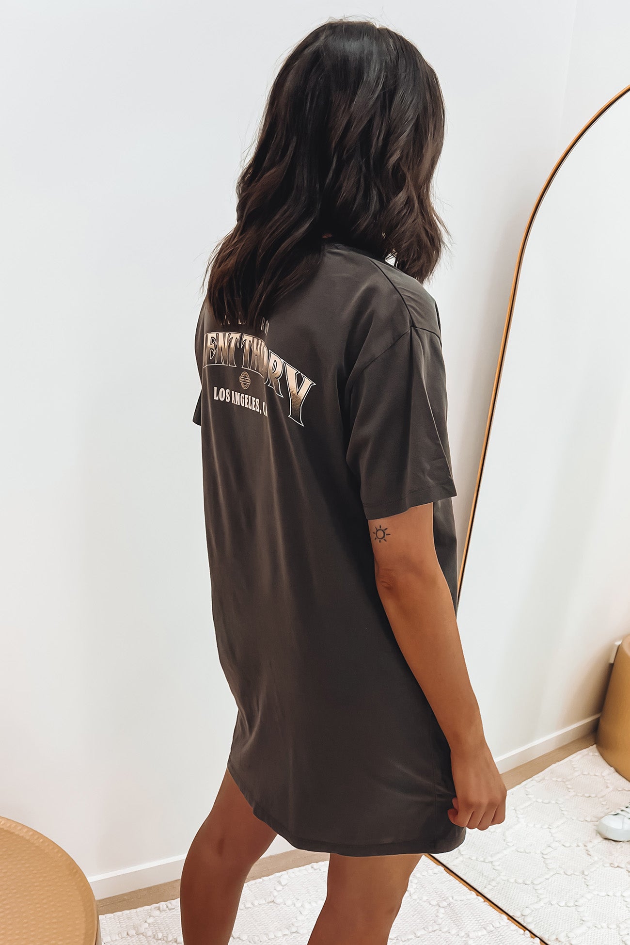 Iconic Tee Dress Coal