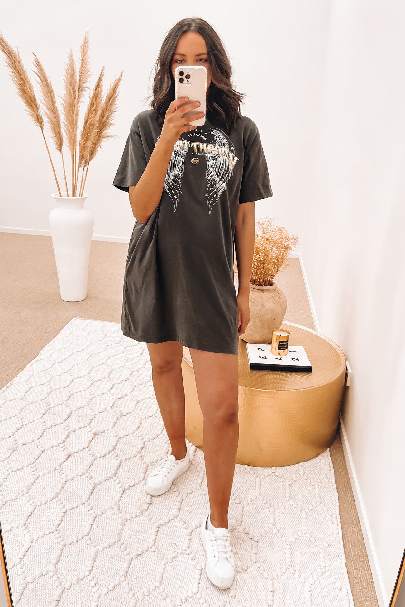Iconic Tee Dress Coal