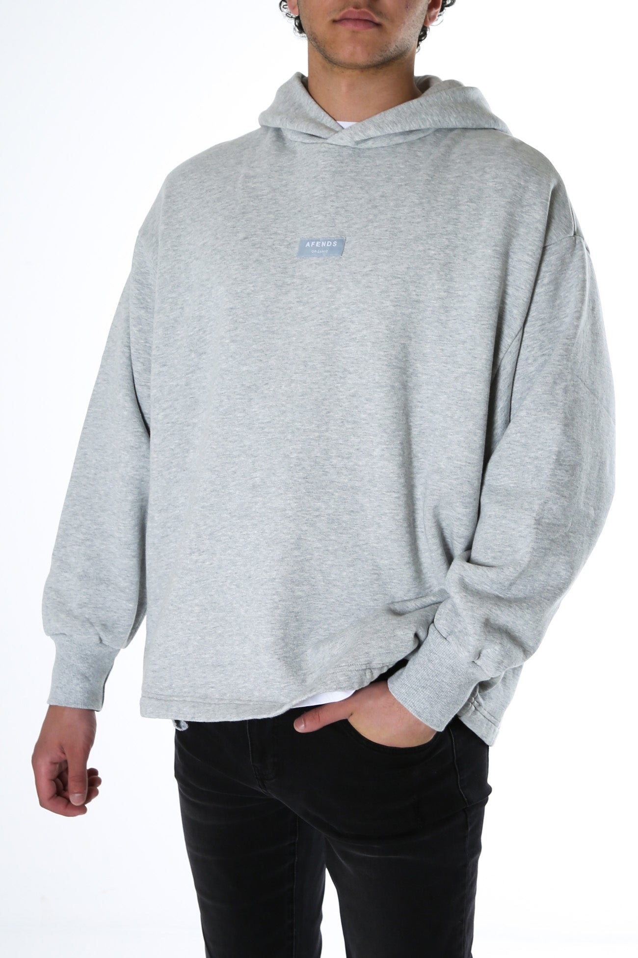 Industry Pull On Hood Grey Marle