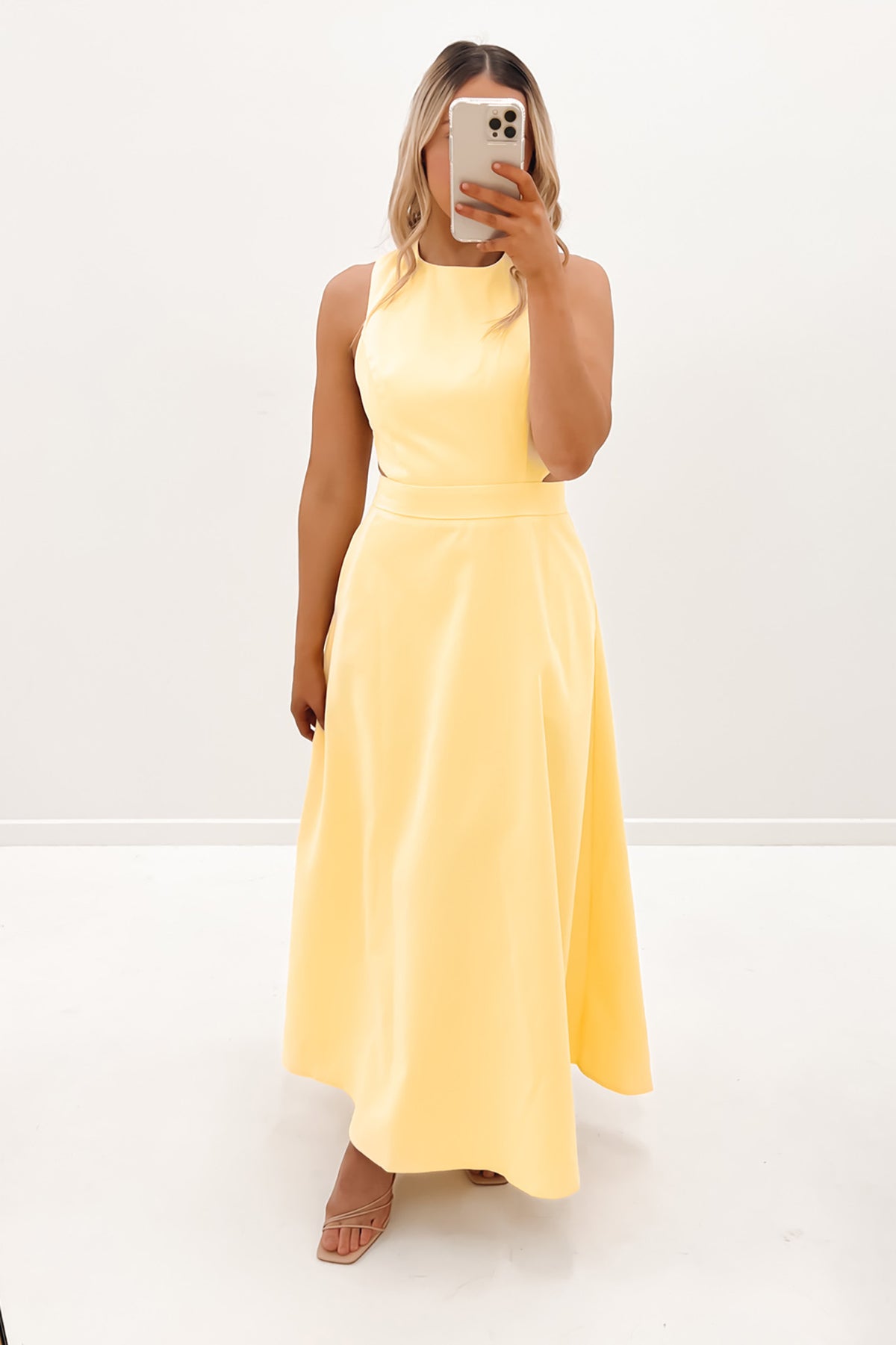 Inner Guidance Maxi Dress Lemon Jean Jail