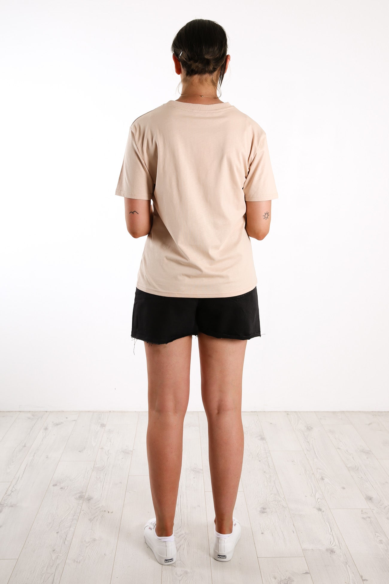 JJ Leopard Printed Tee Beige