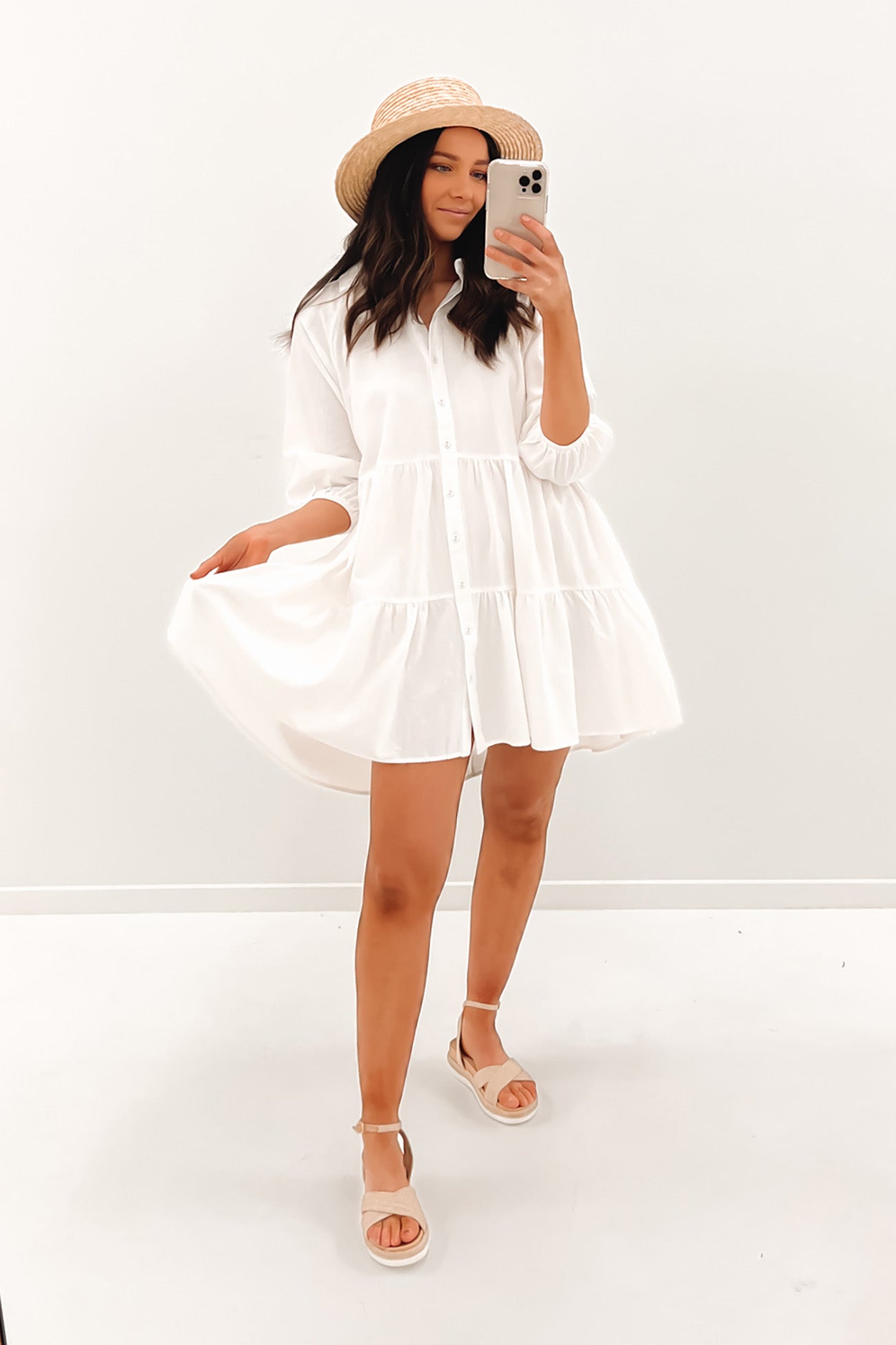 Jared Mini Dress White