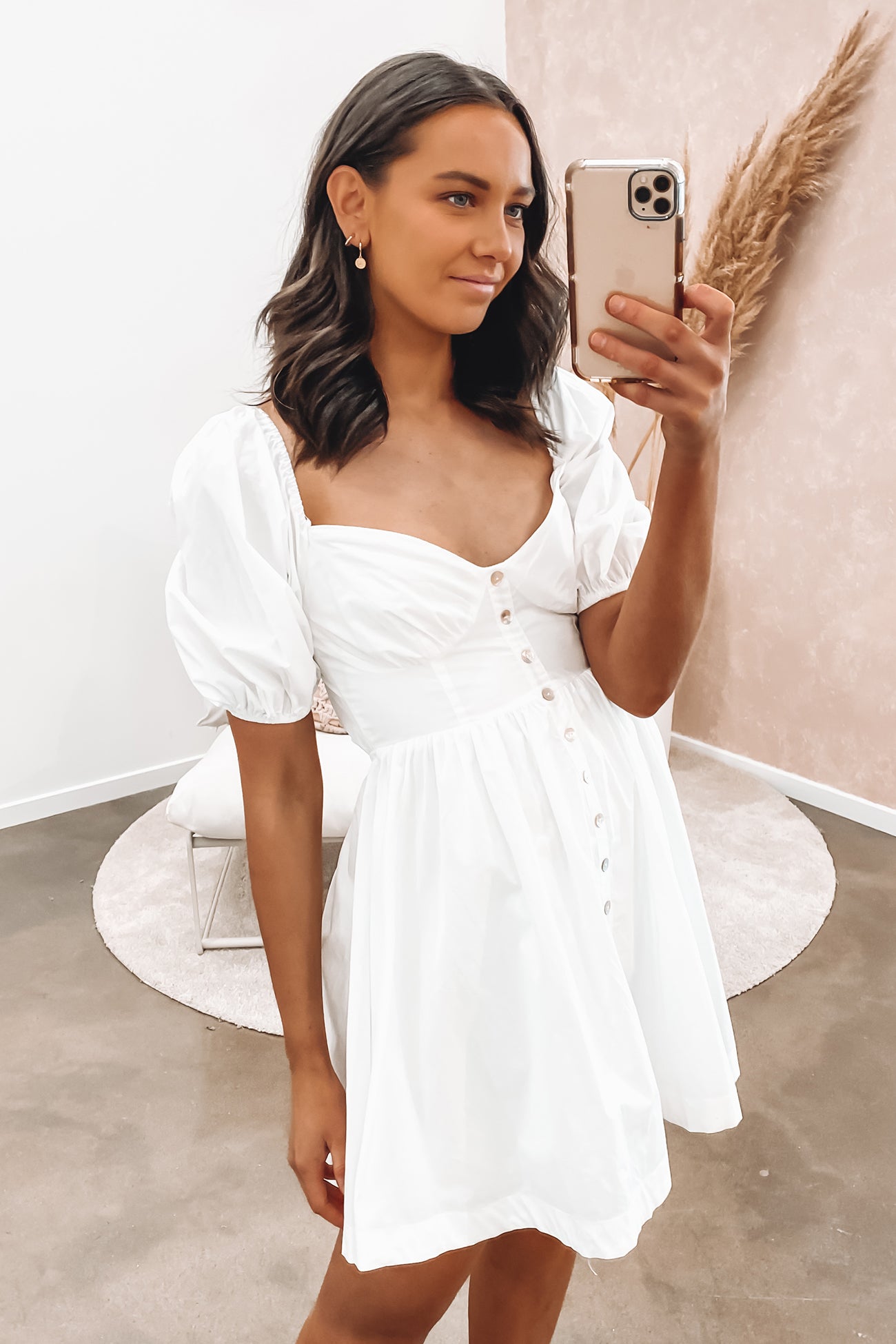 Jennifer Mini Dress White