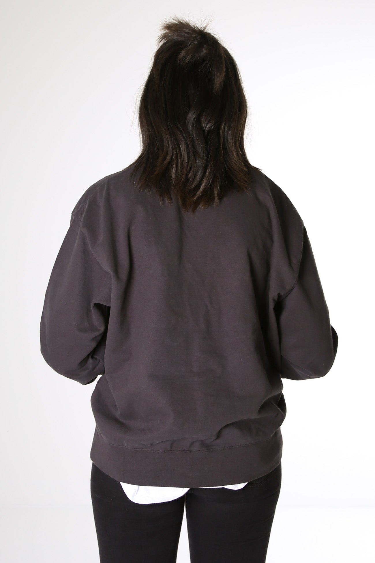 Jorge Embroidery Fleece Washed Black