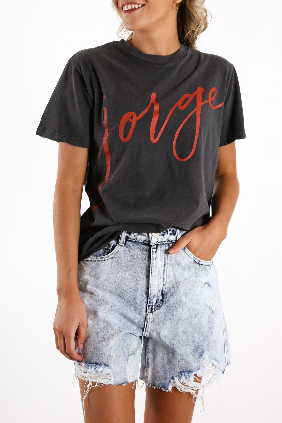 Jorge Sign Here Tee Red