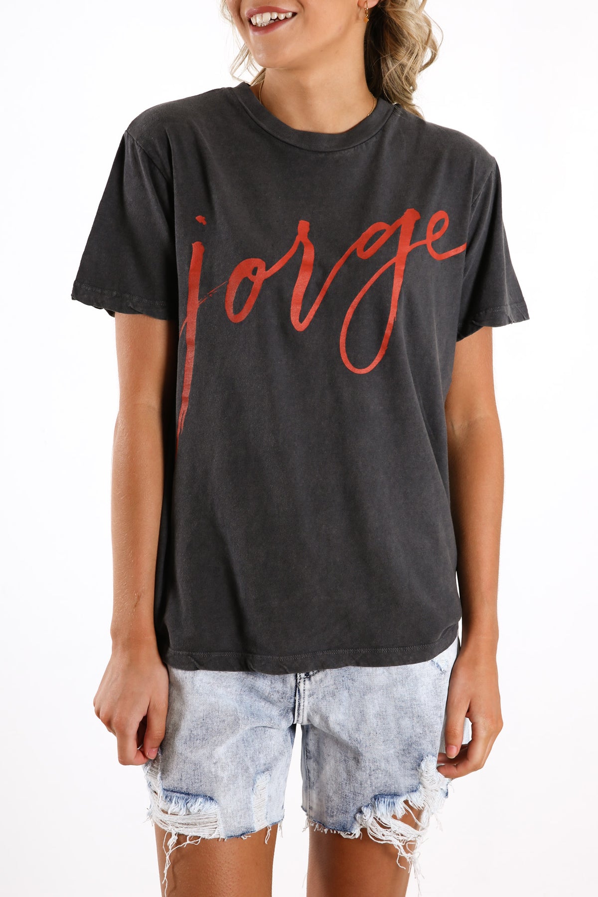 Jorge Sign Here Tee Red