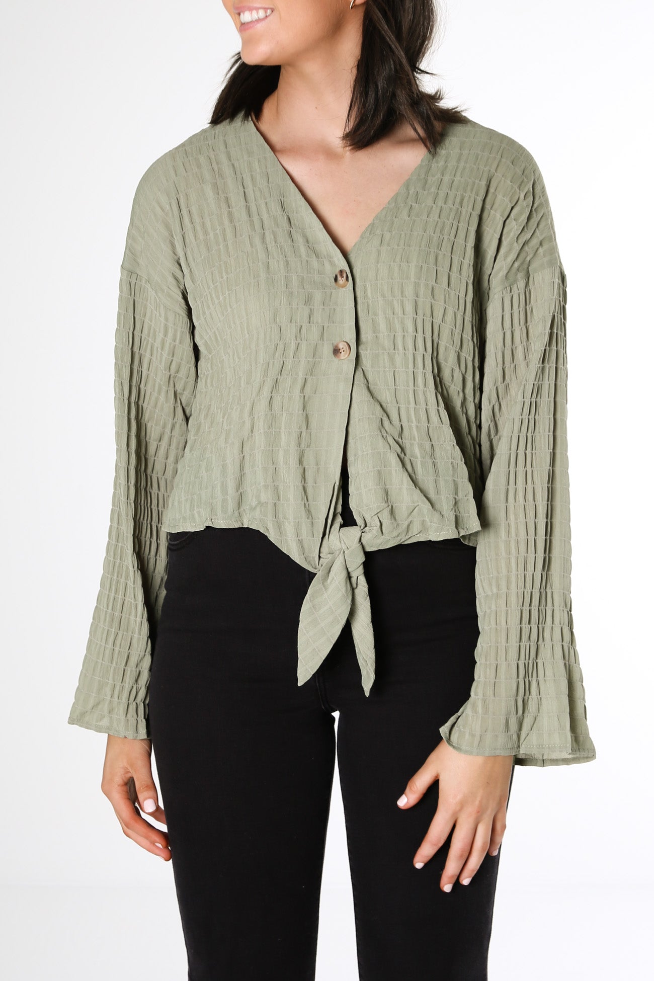 Just In Time Top Green