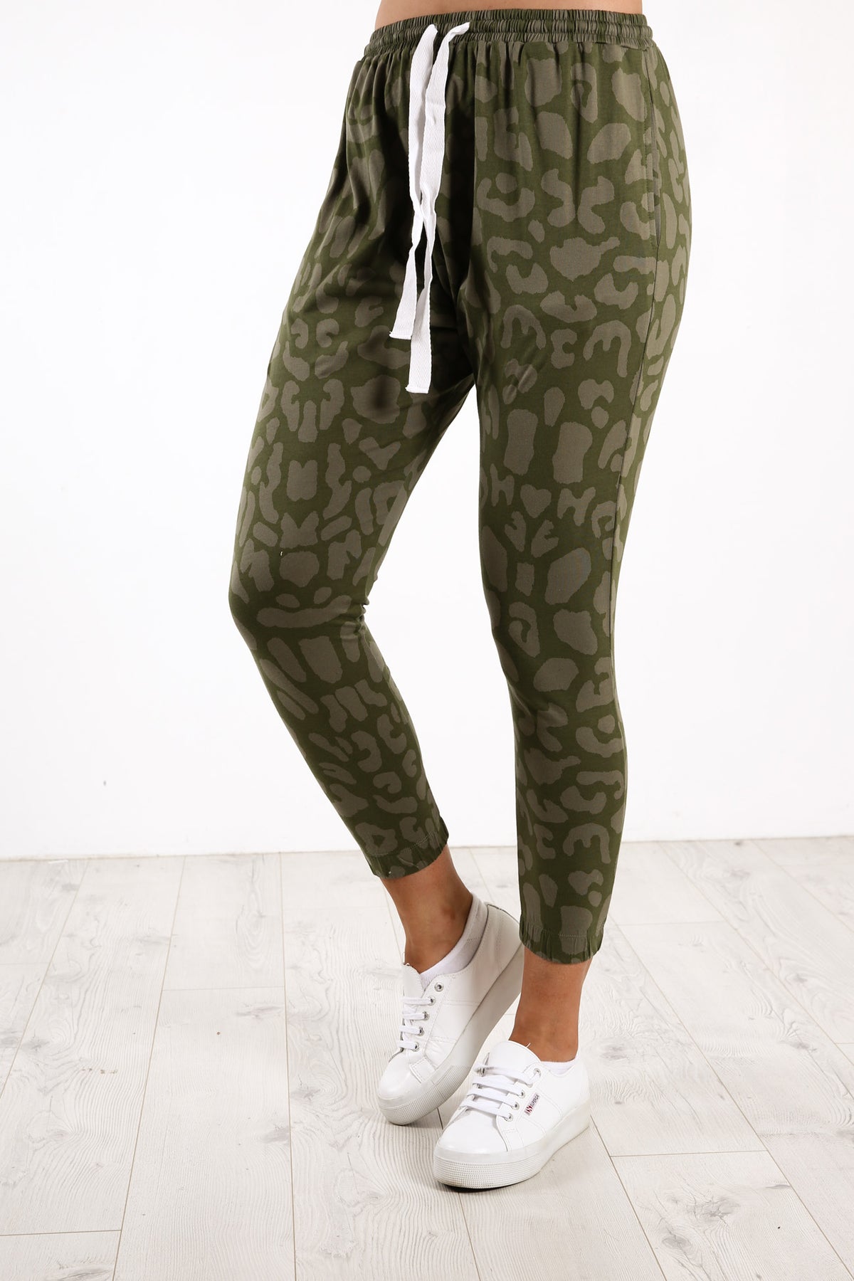 Kenji Comeback Pant Khaki Leopard