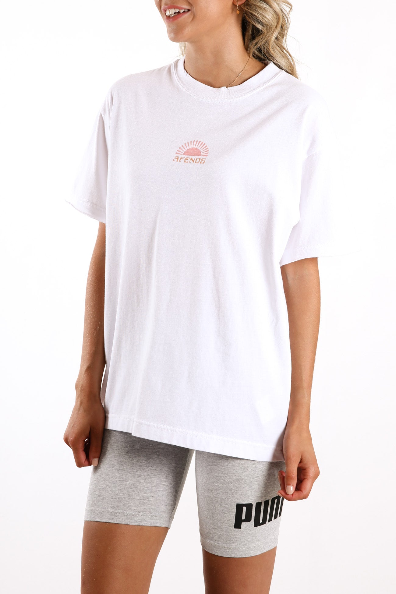 Kirby Distressed Vintage Fit Tee White