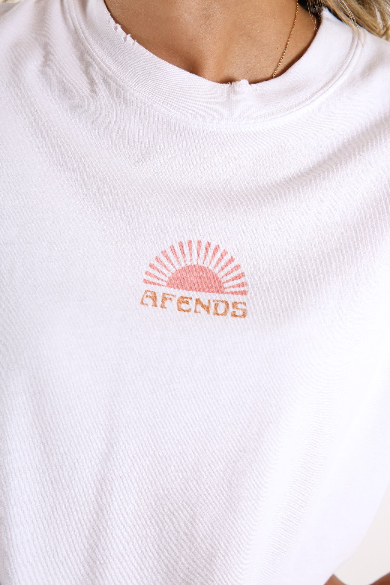 Kirby Distressed Vintage Fit Tee White