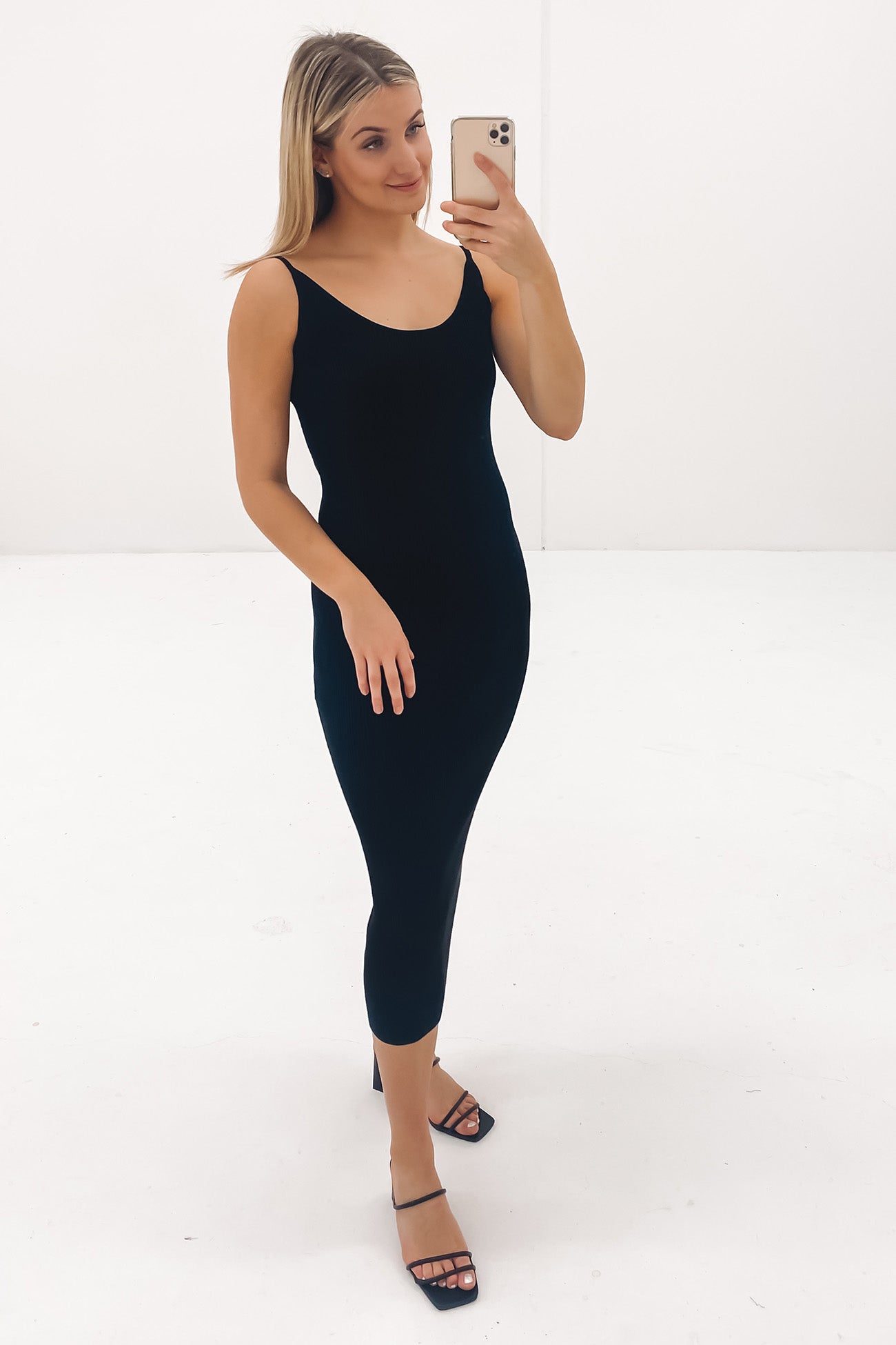 Lana Midi Dress Black