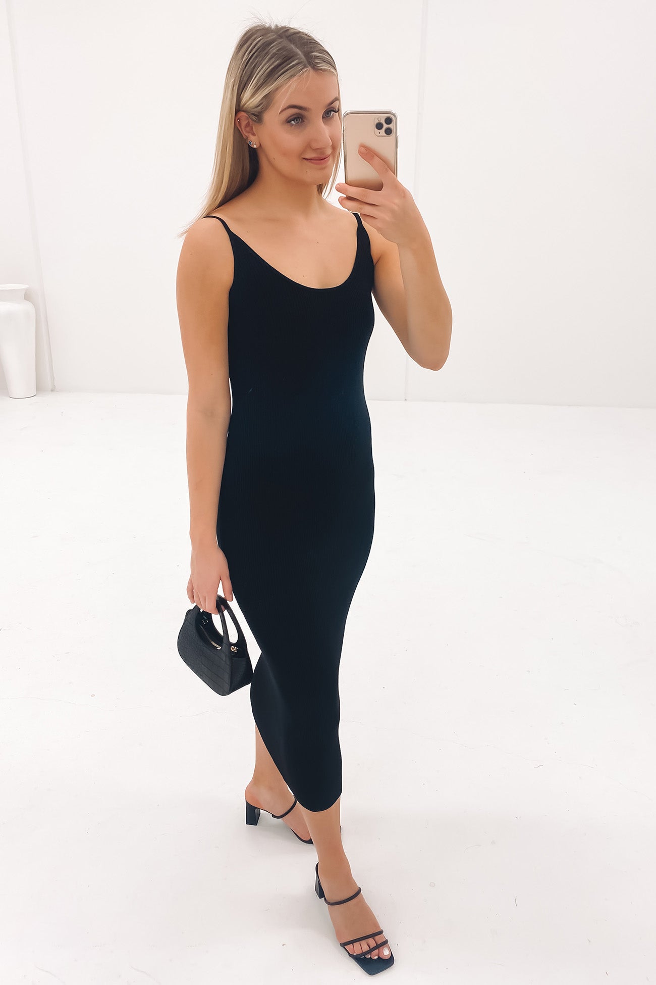 Lana Midi Dress Black