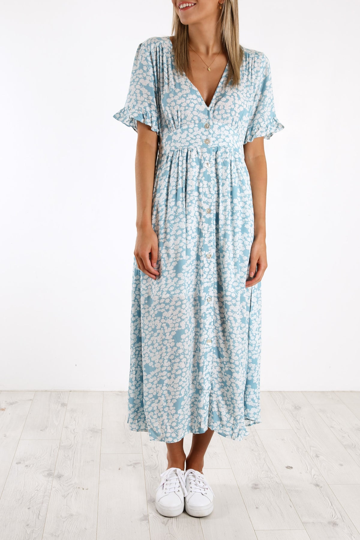 Leave Me Lonely Dress Blue