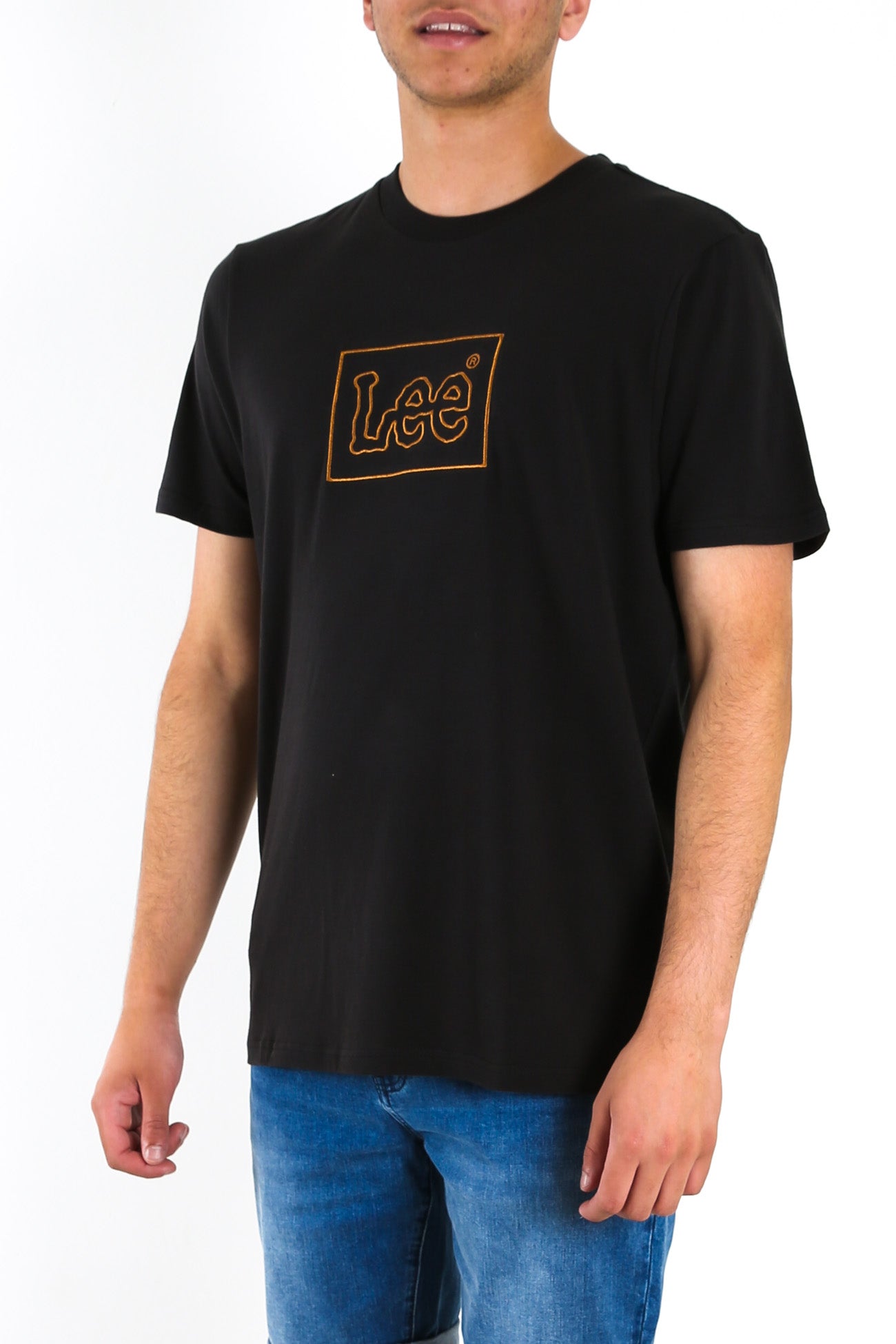 Lee Lines Tee Washed Black