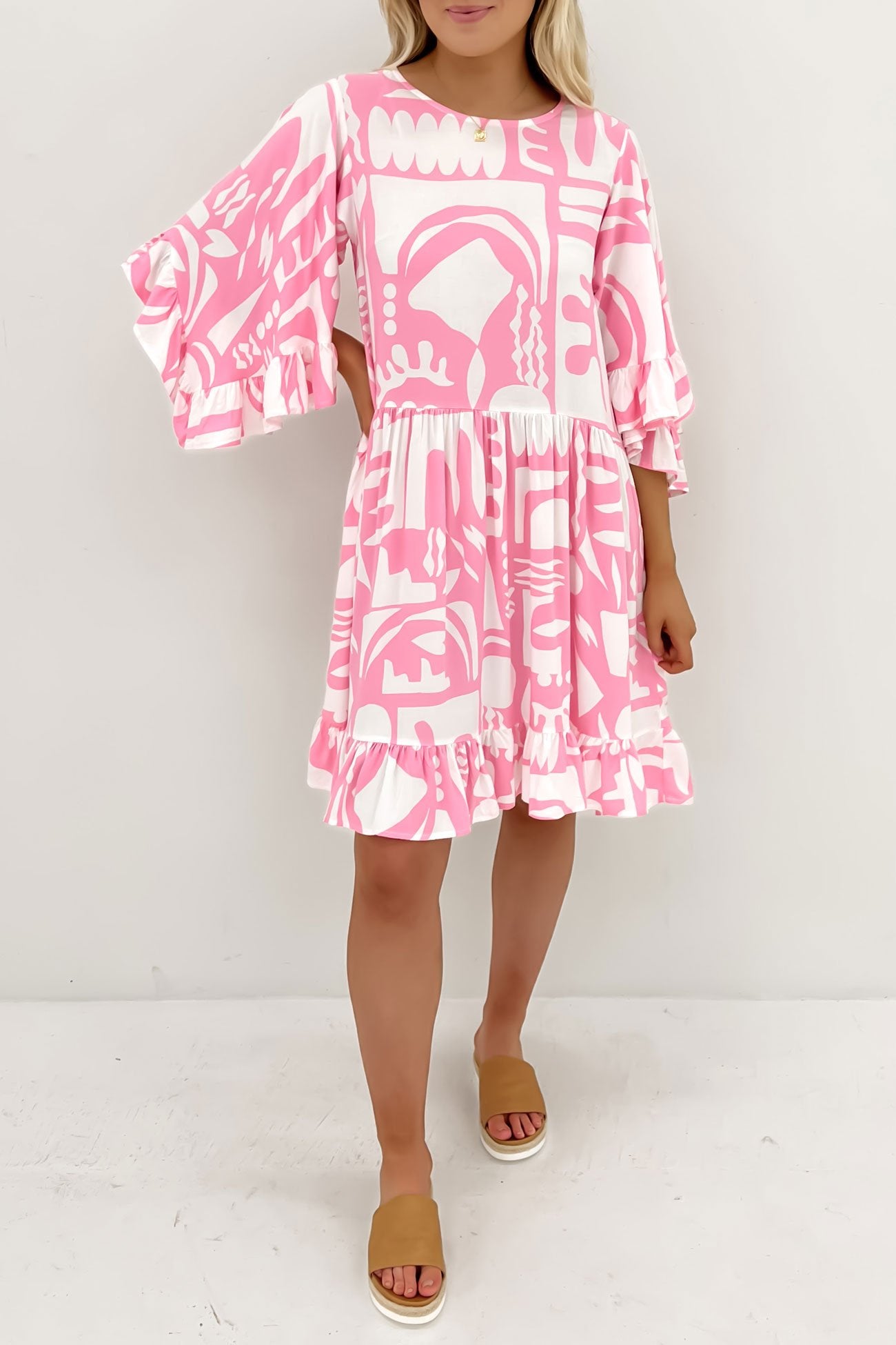 Leland Mini Dress Pink Vienna