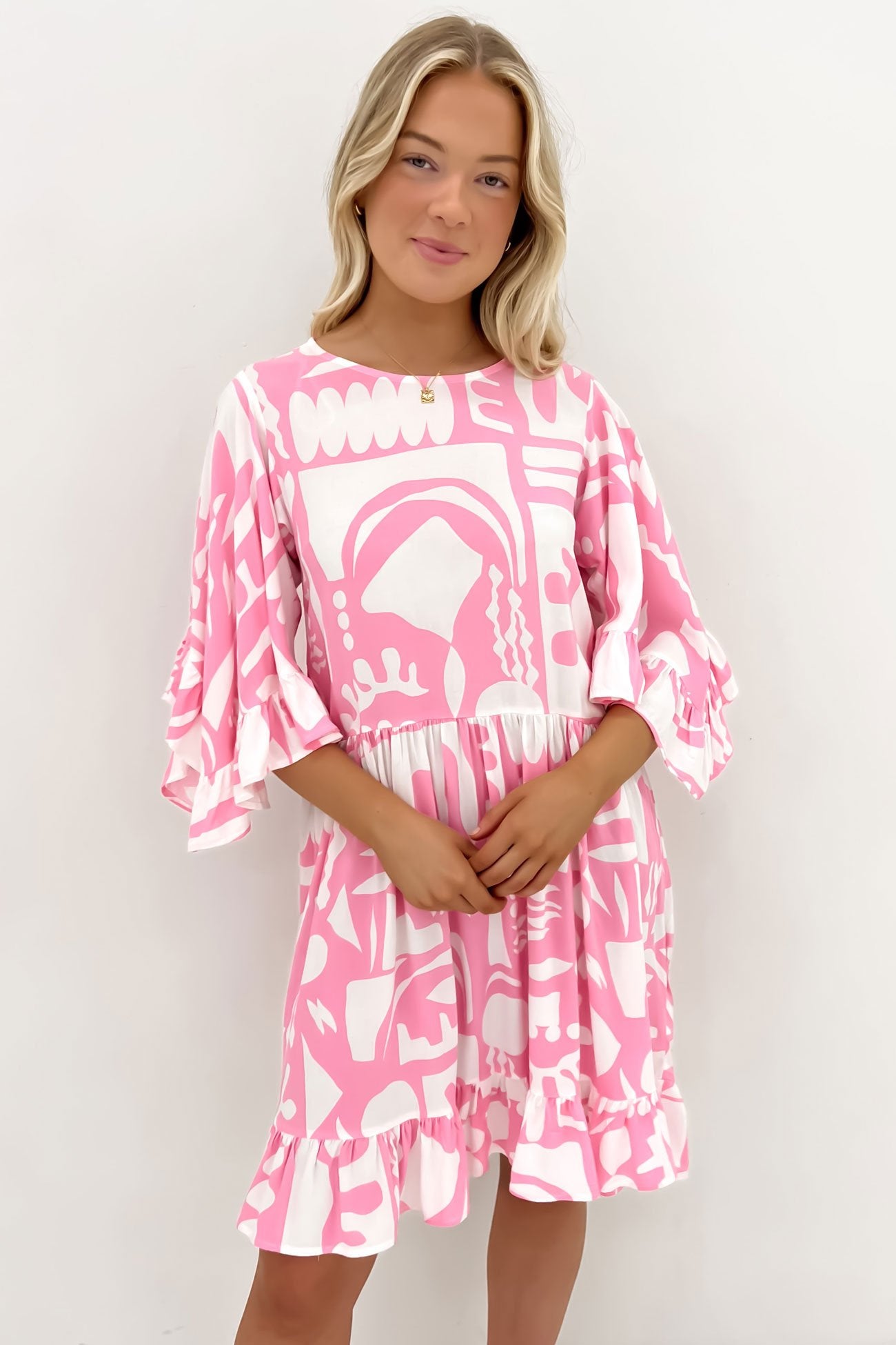 Leland Mini Dress Pink Vienna