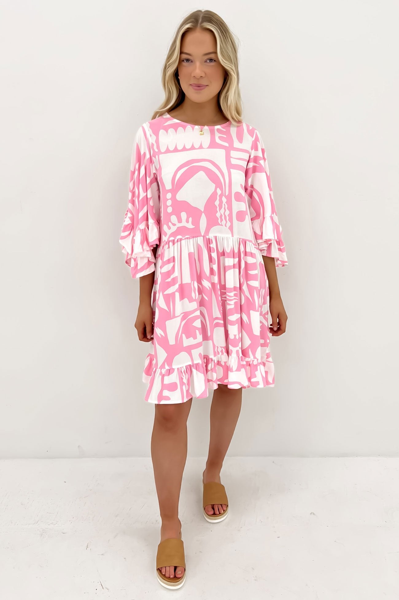 Leland Mini Dress Pink Vienna