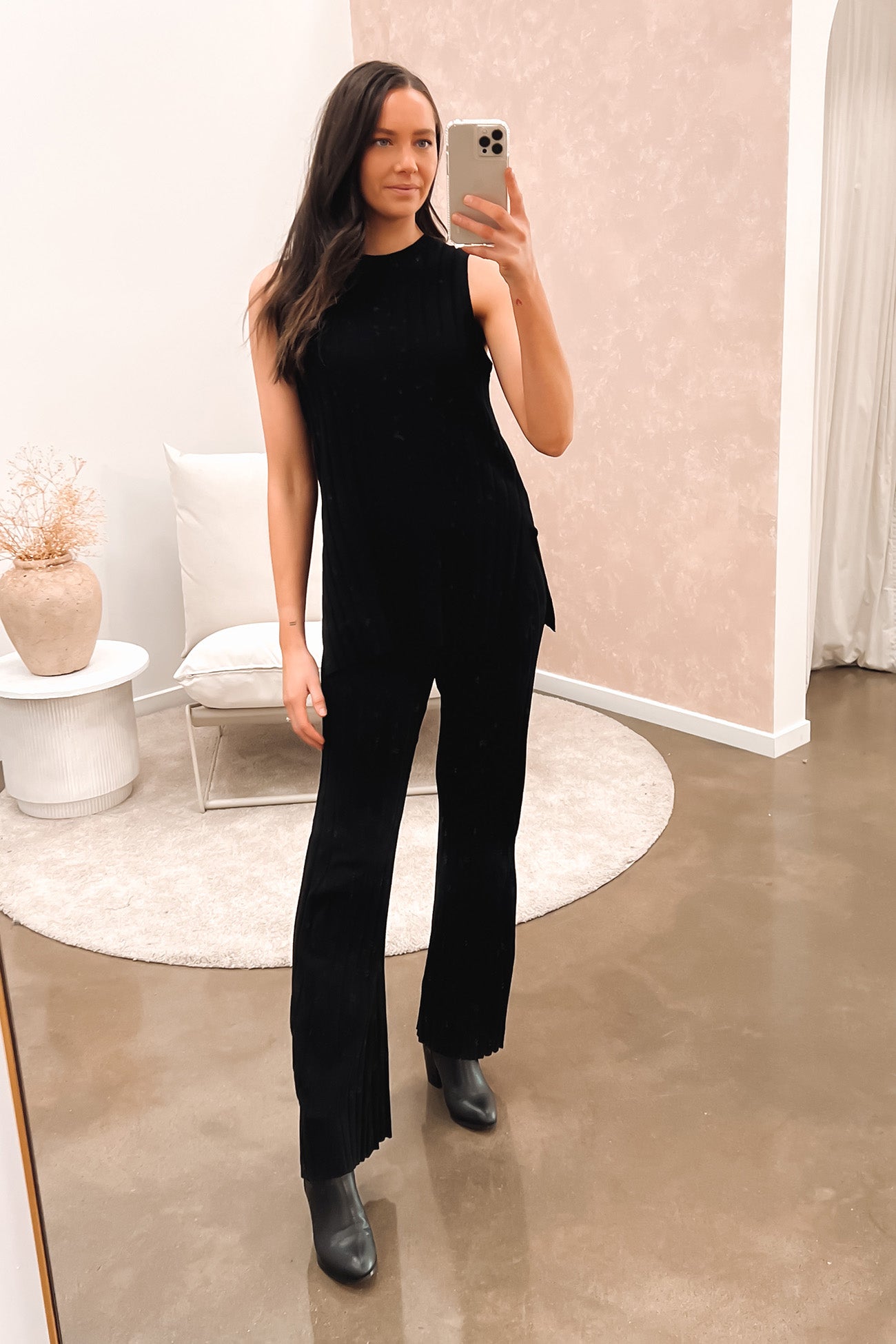 Lewis Knit Pant Black