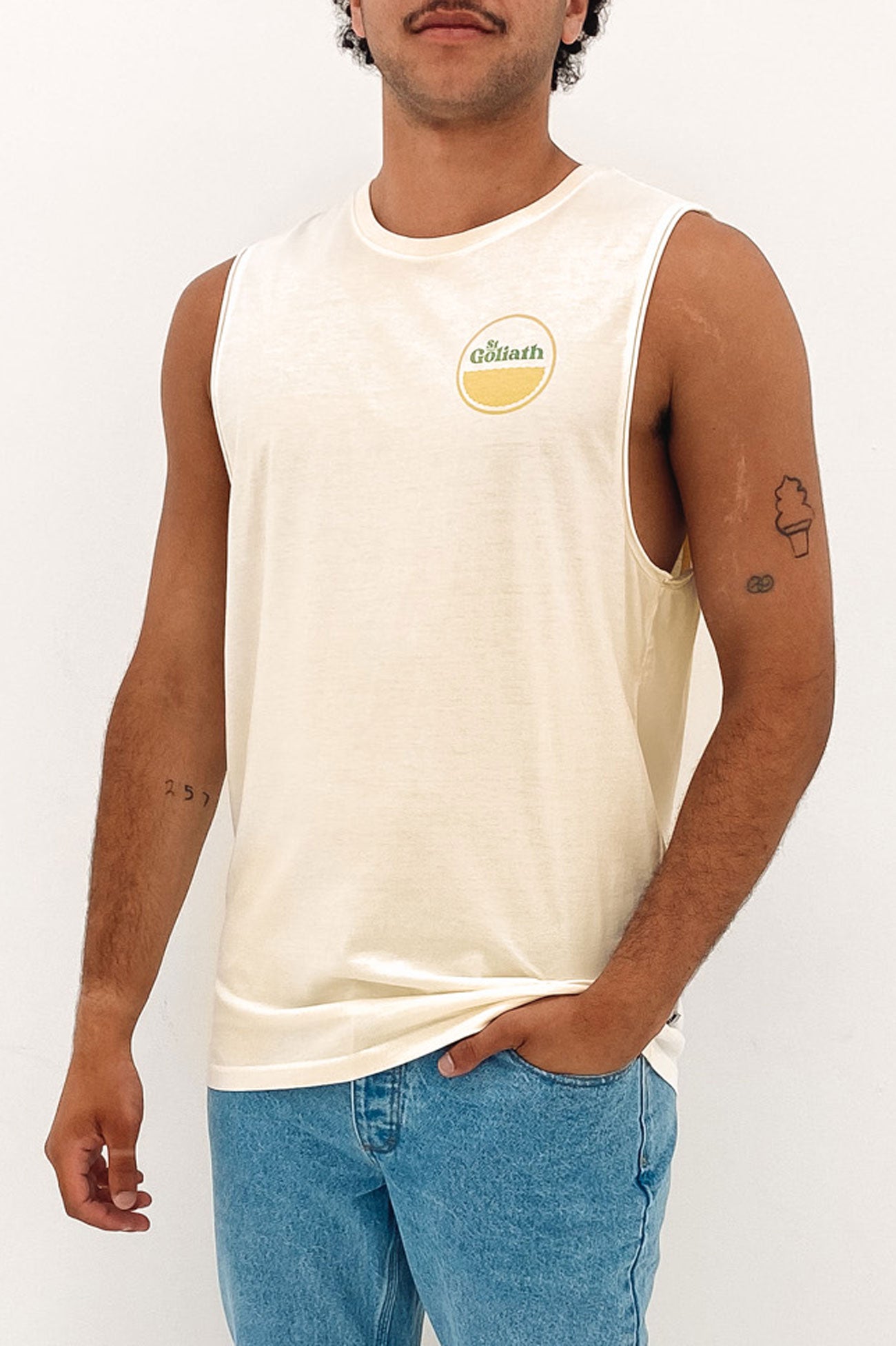 Lighthouse Muscle Vintage White