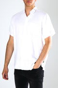 Linen Short Sleeve Shirt White