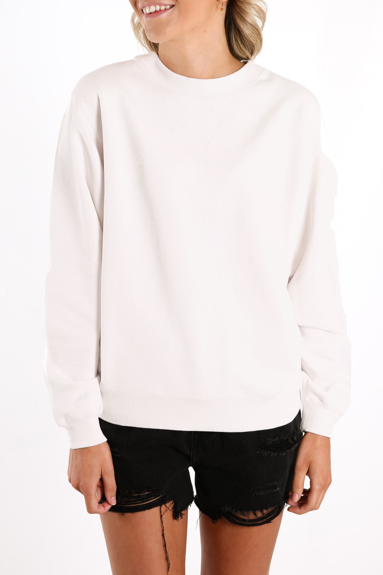 Logo Fleece Silver Grey White