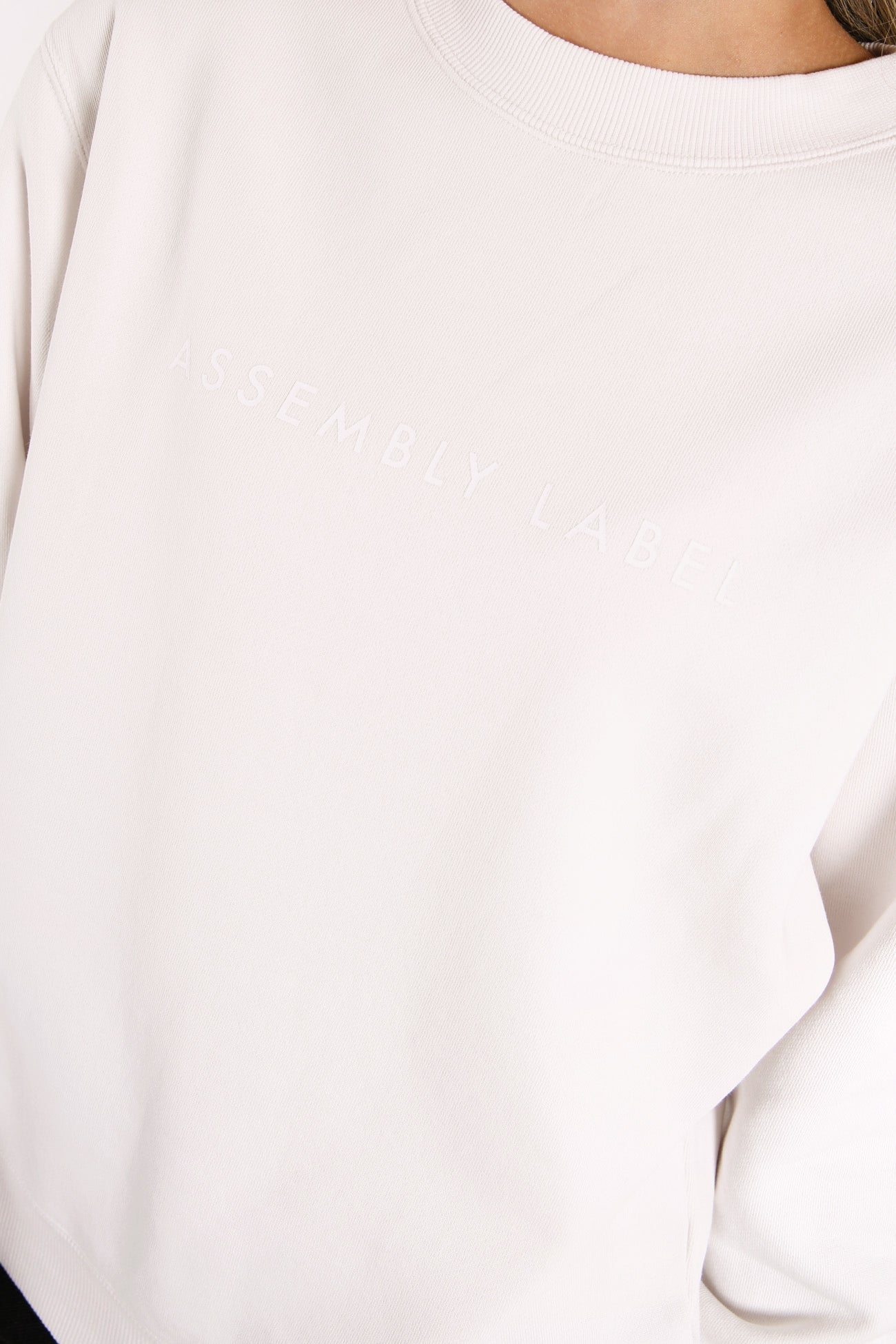 Logo Fleece Silver Grey White