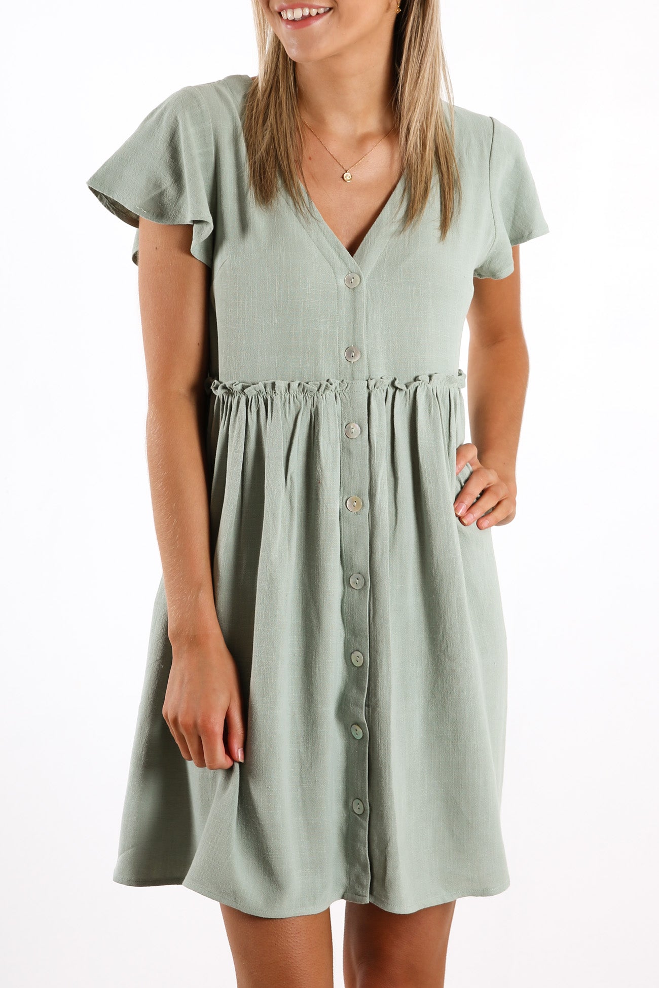 Look At You Dress Sage
