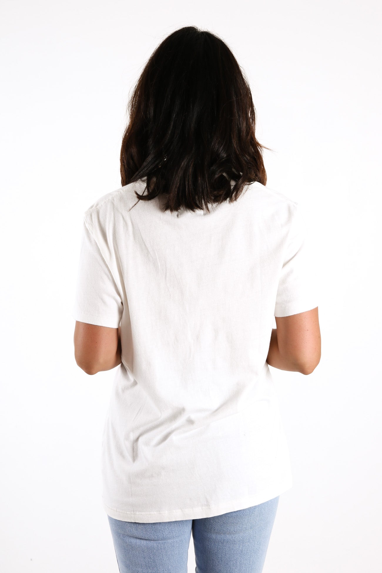 Loose Lips Tee Vintage White