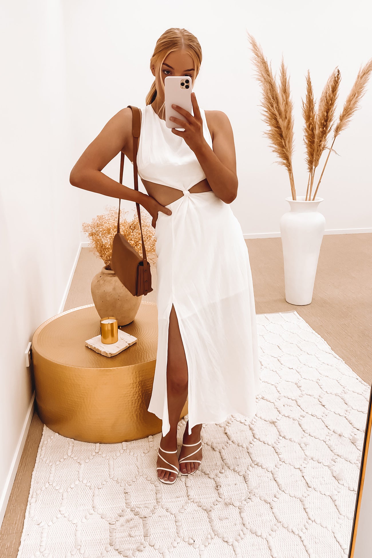 Lorena Midi Dress White
