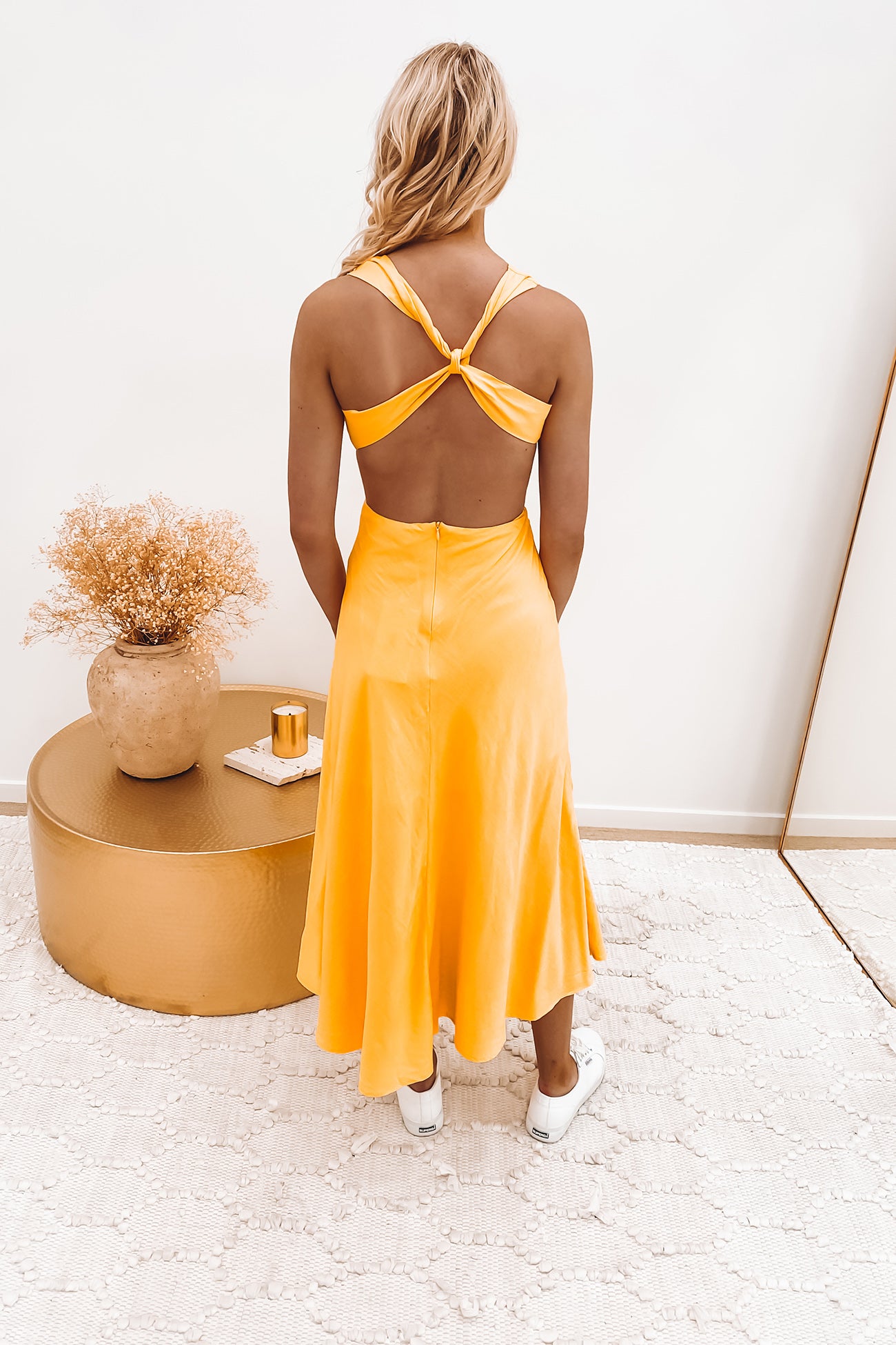 Lorena Midi Dress Yellow