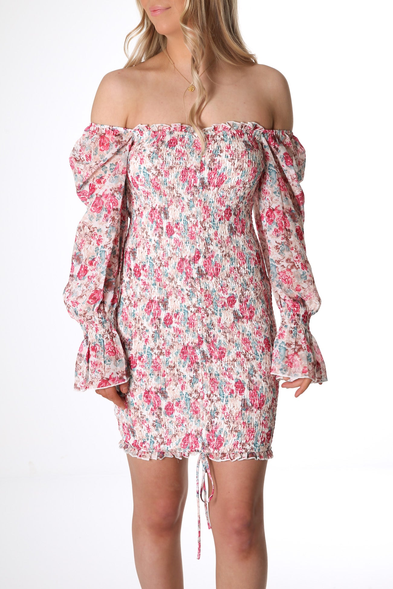 Loretta Dress Pink Floral