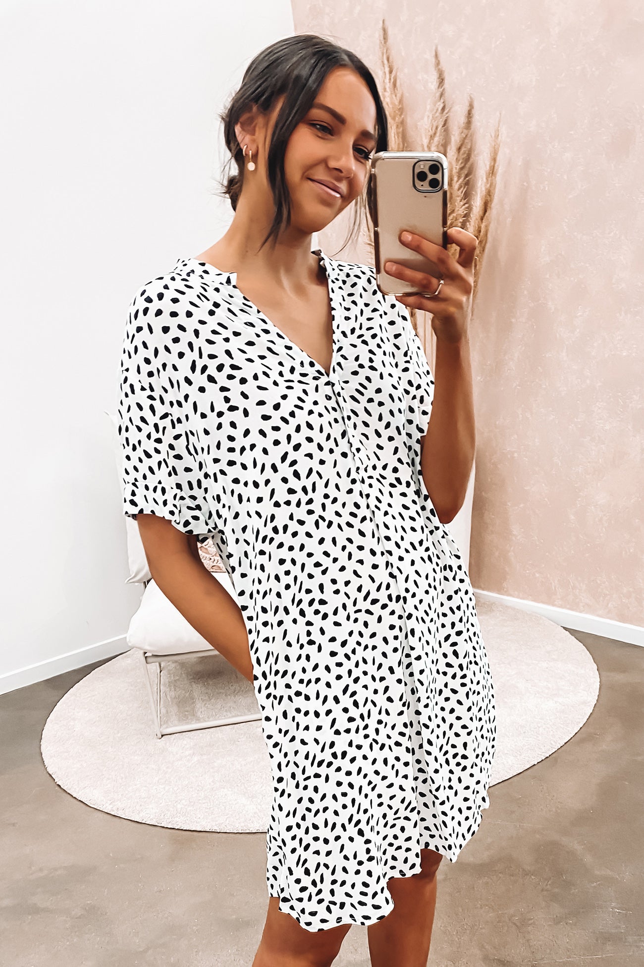 Lydia Mini Dress White