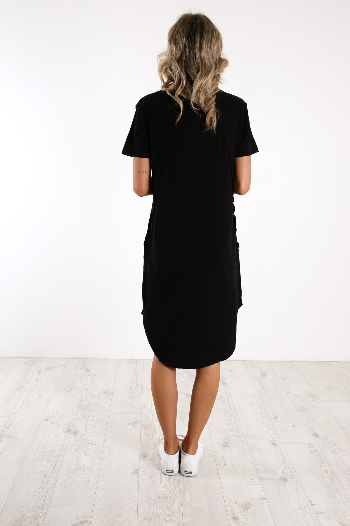 Mackenzie Short Sleeve Dress Black