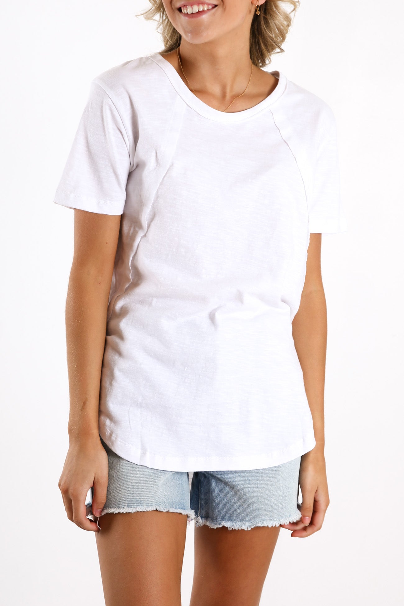 Mackenzie Short Sleeve Tee White