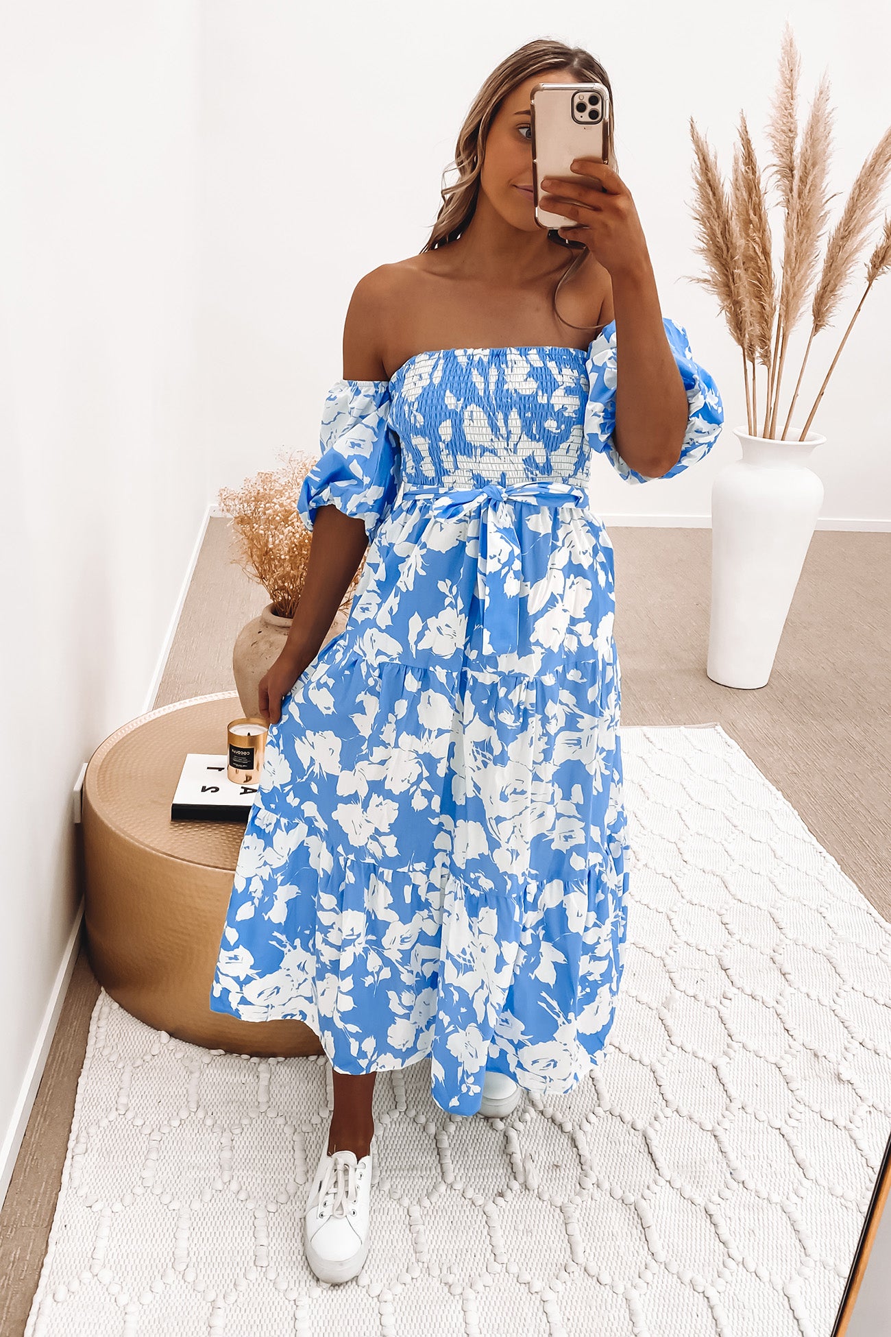 Mae Midi Dress Blue
