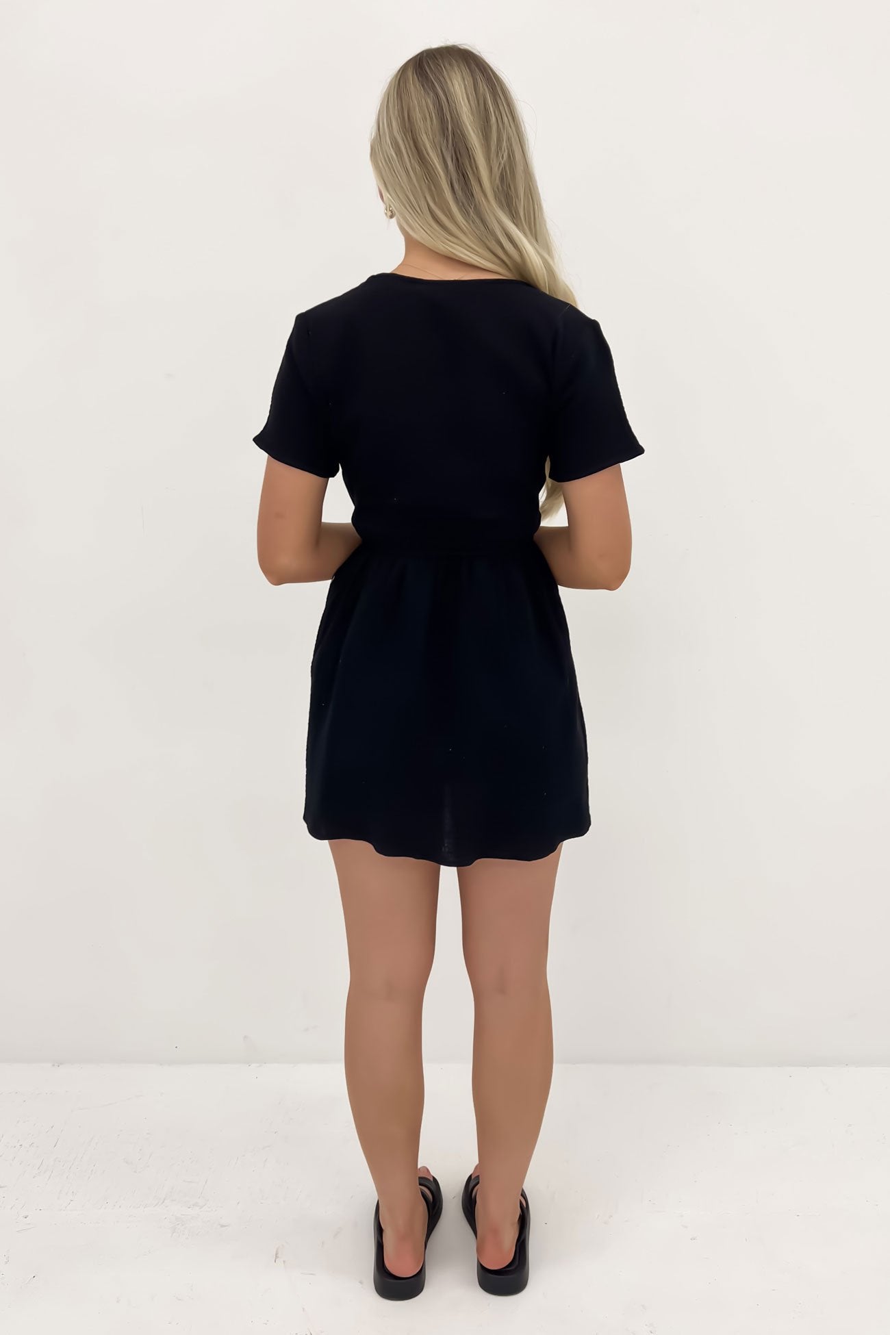 Mahlia Babydoll Dress Black