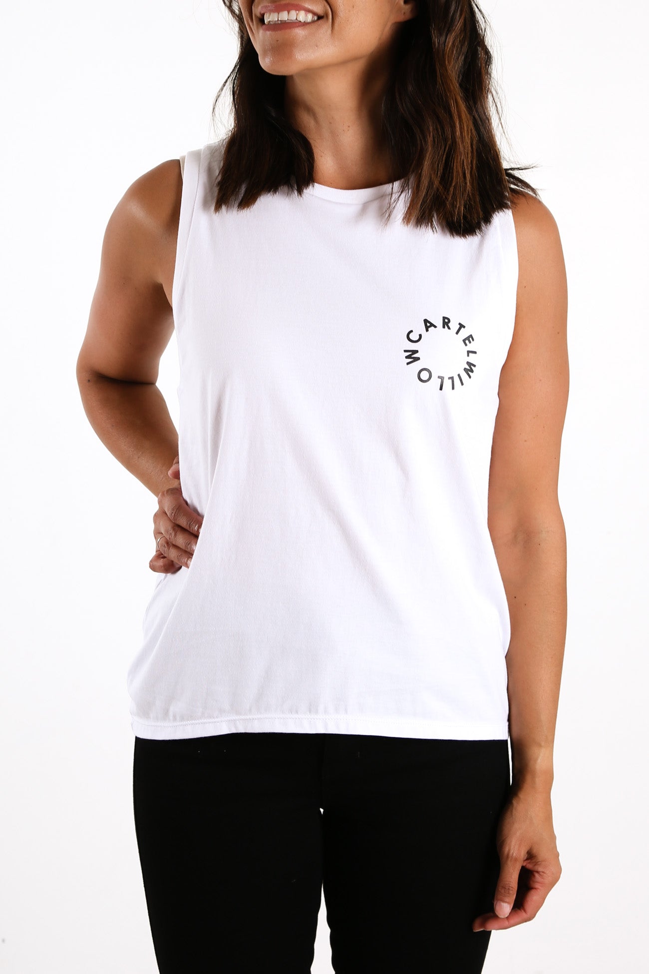 Maya Muscle Tank White