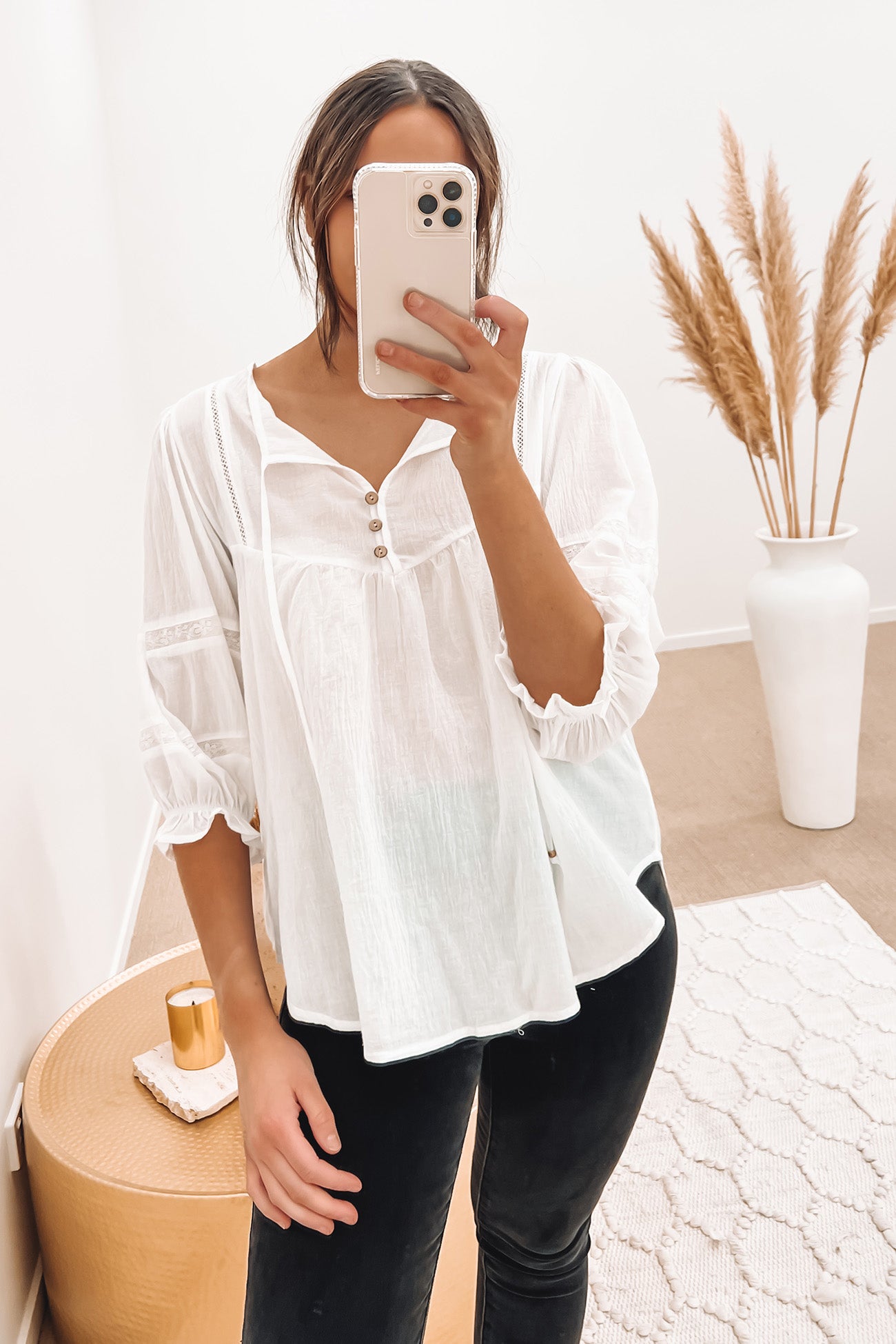 Meriah Top White
