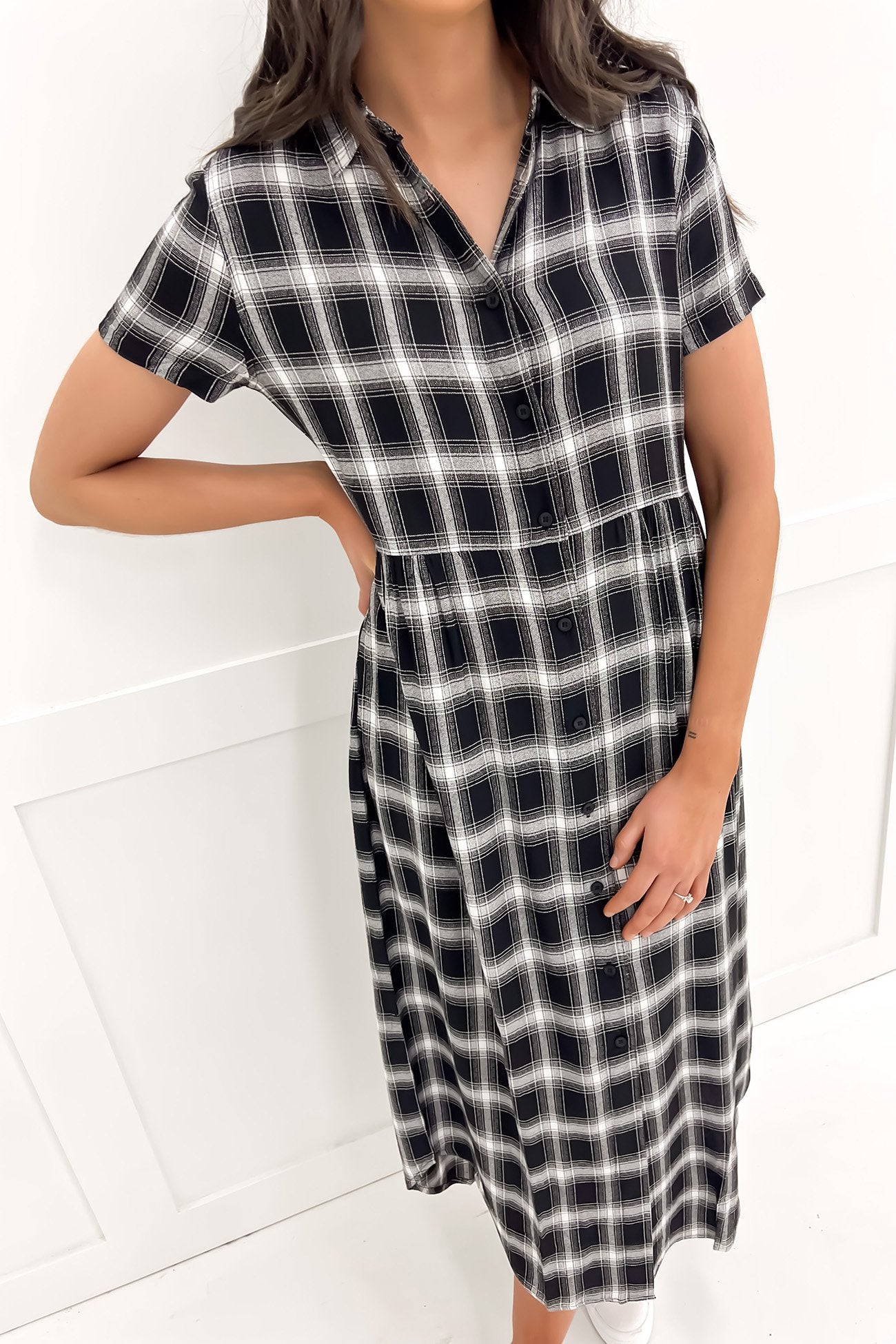 Miami Check Midi Dress Check