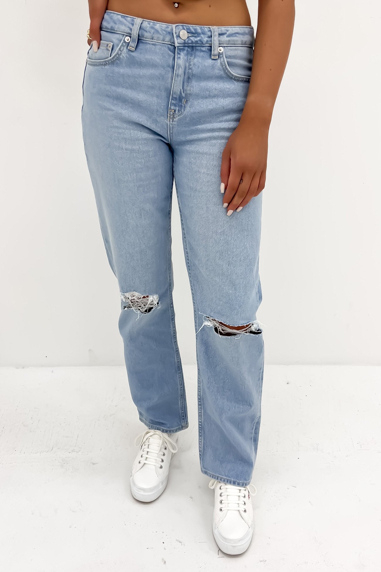 Mid Vintage Straight Jean Theoretical Blue