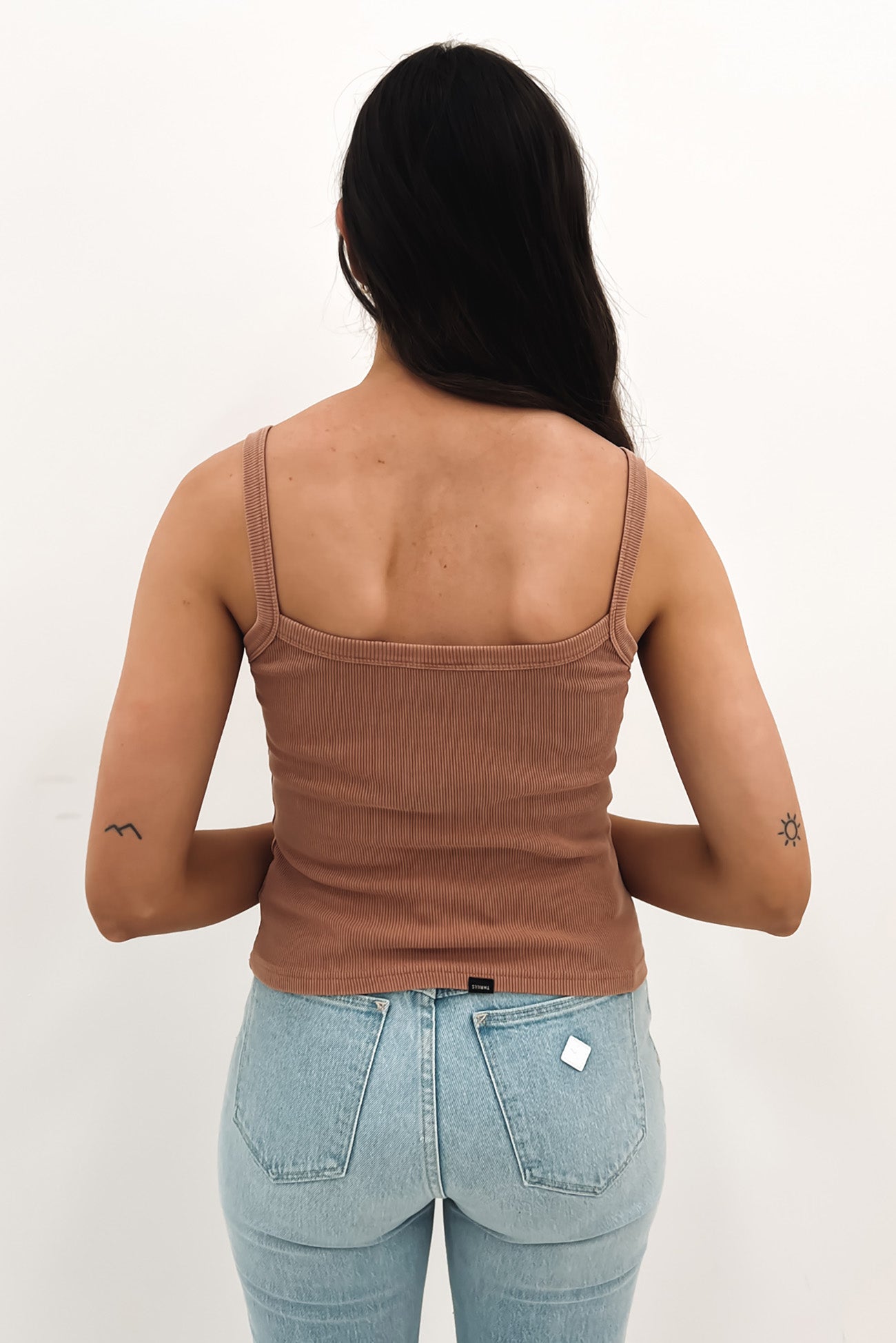 Minimal Thrills Rib Singlet Cork