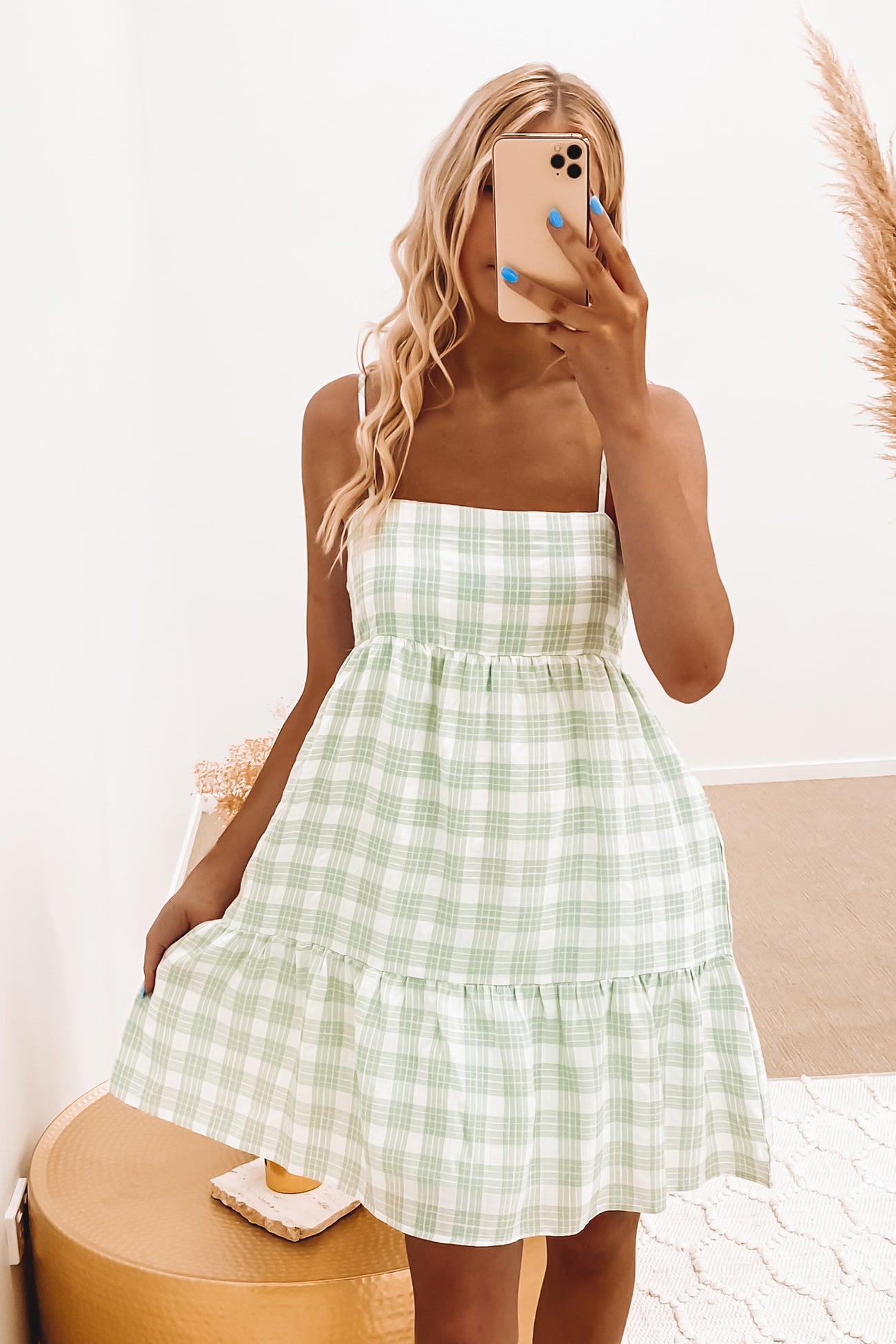 Misty Mini Dress Green