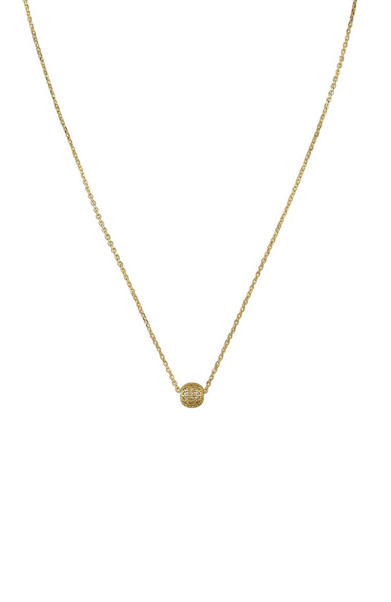 Nahla Circle Necklace Gold