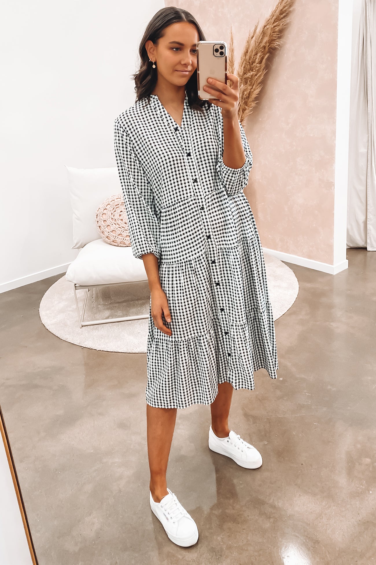 Natalia Midi Dress Black