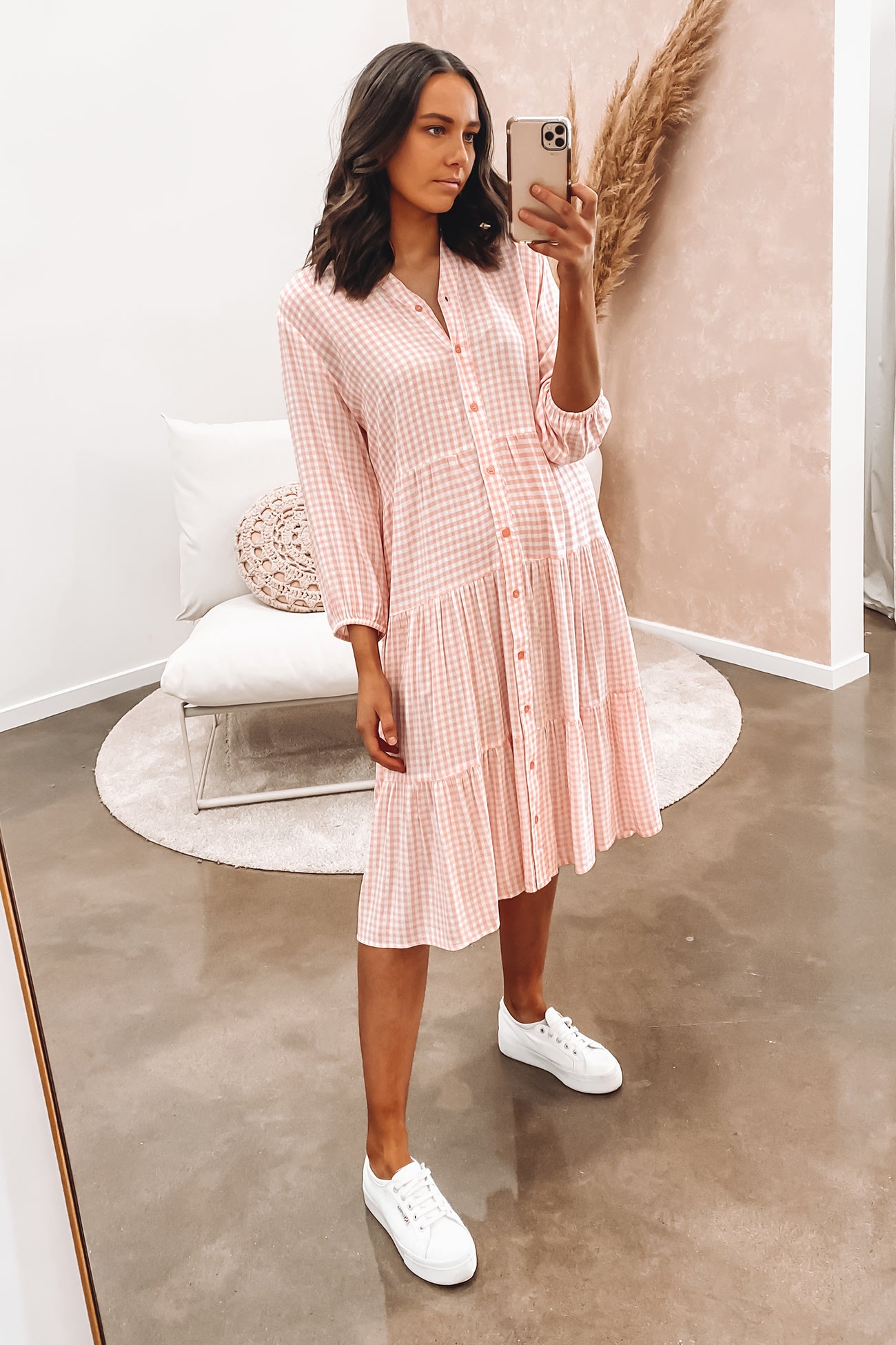 Natalia Midi Dress Pink