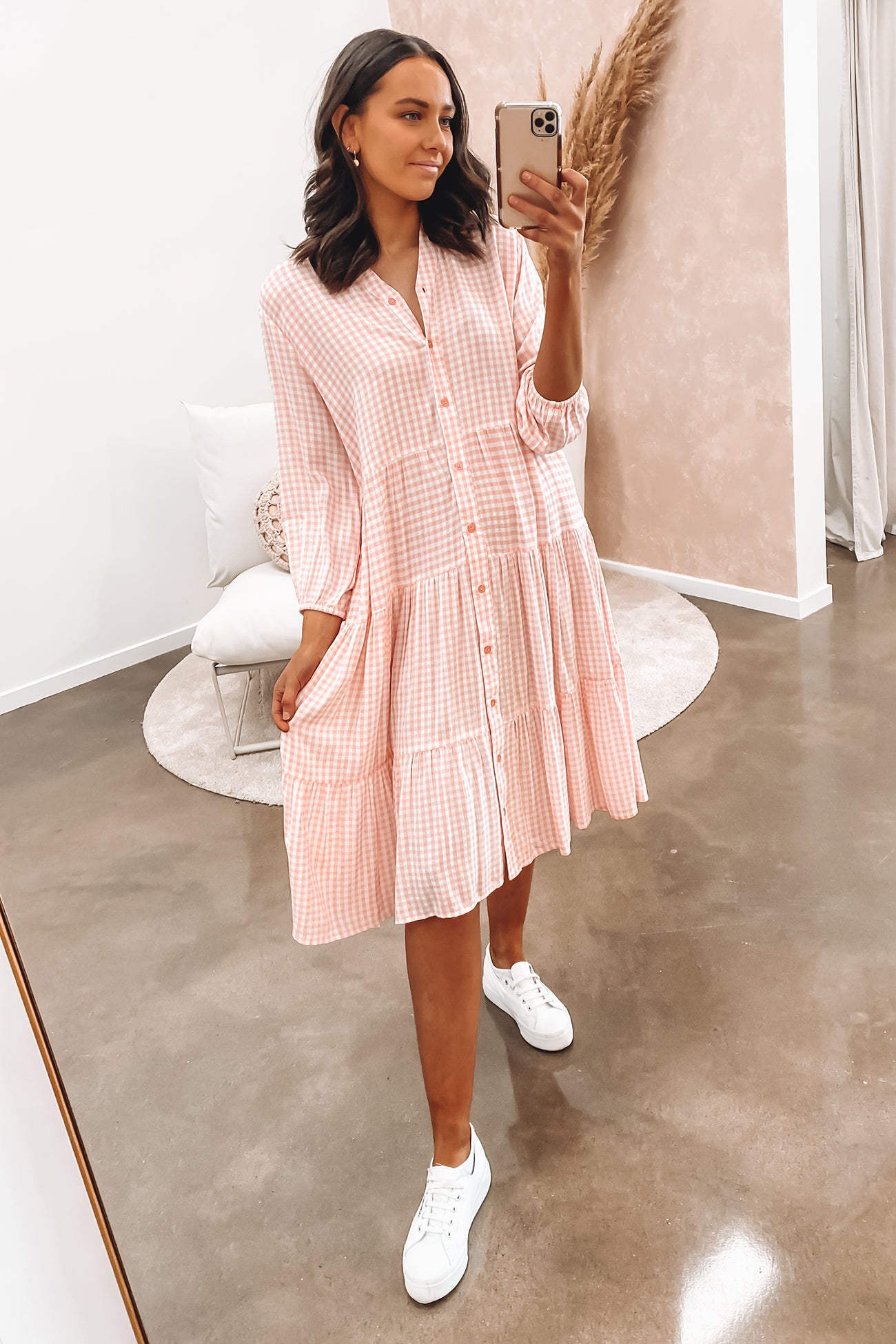 Natalia Midi Dress Pink