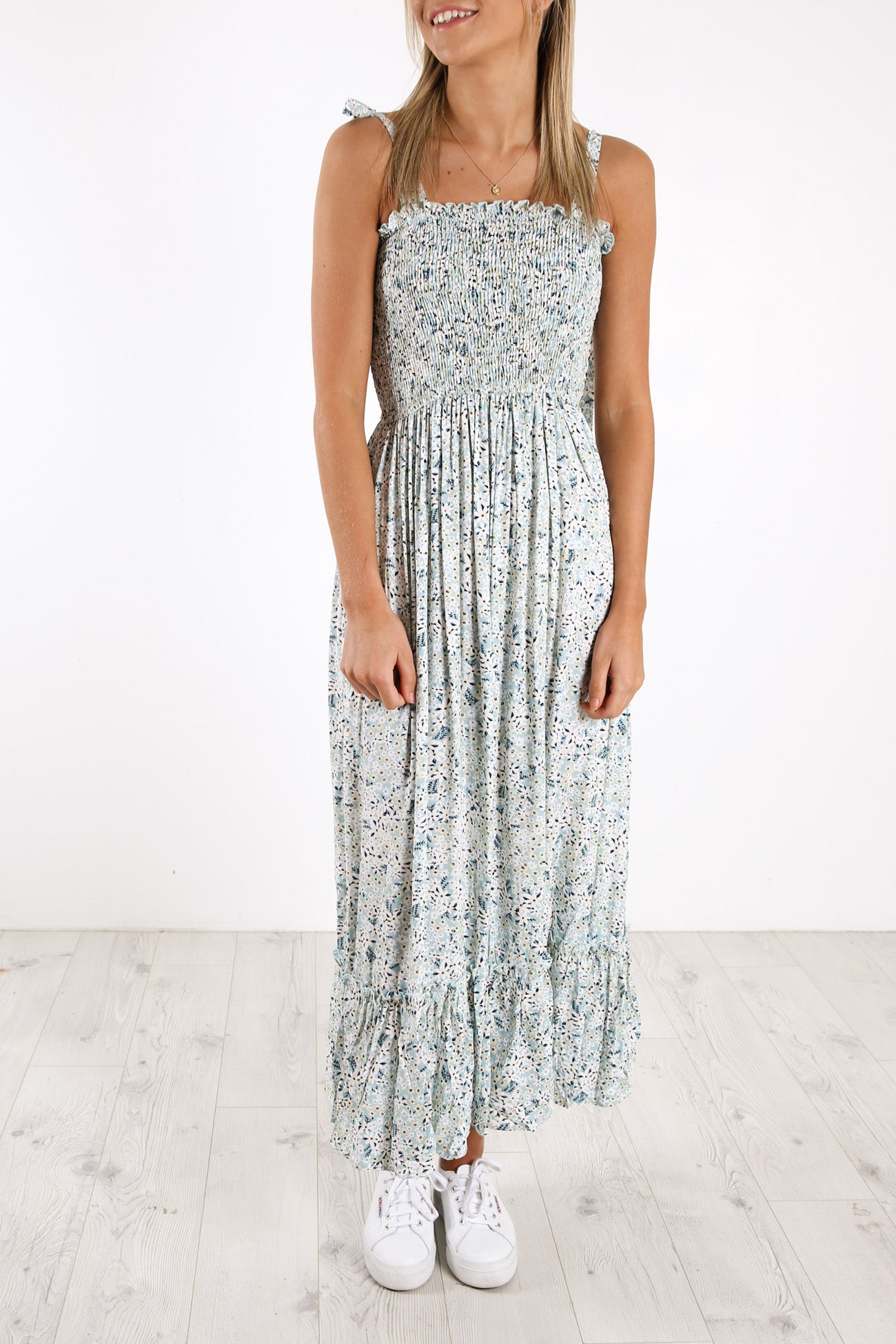 Nicola Dress Blue Floral