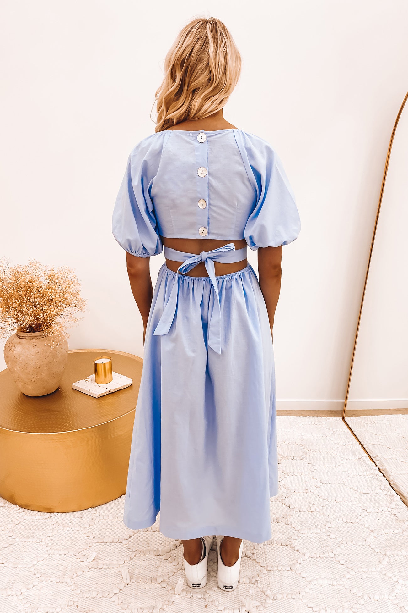 Nola Midi Dress Blue