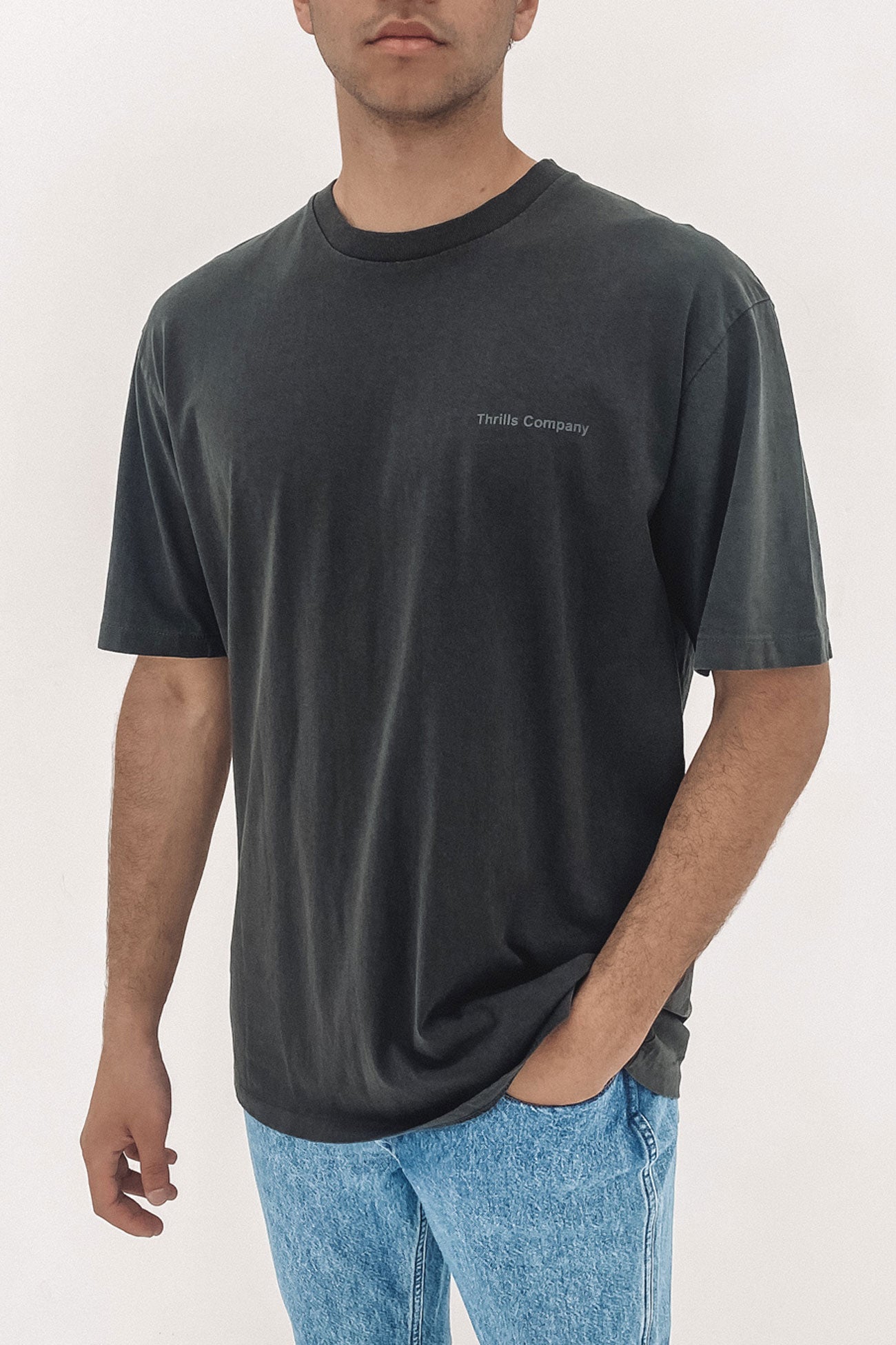 Normal Situations Oversize Fit Tee Dark Charcoal